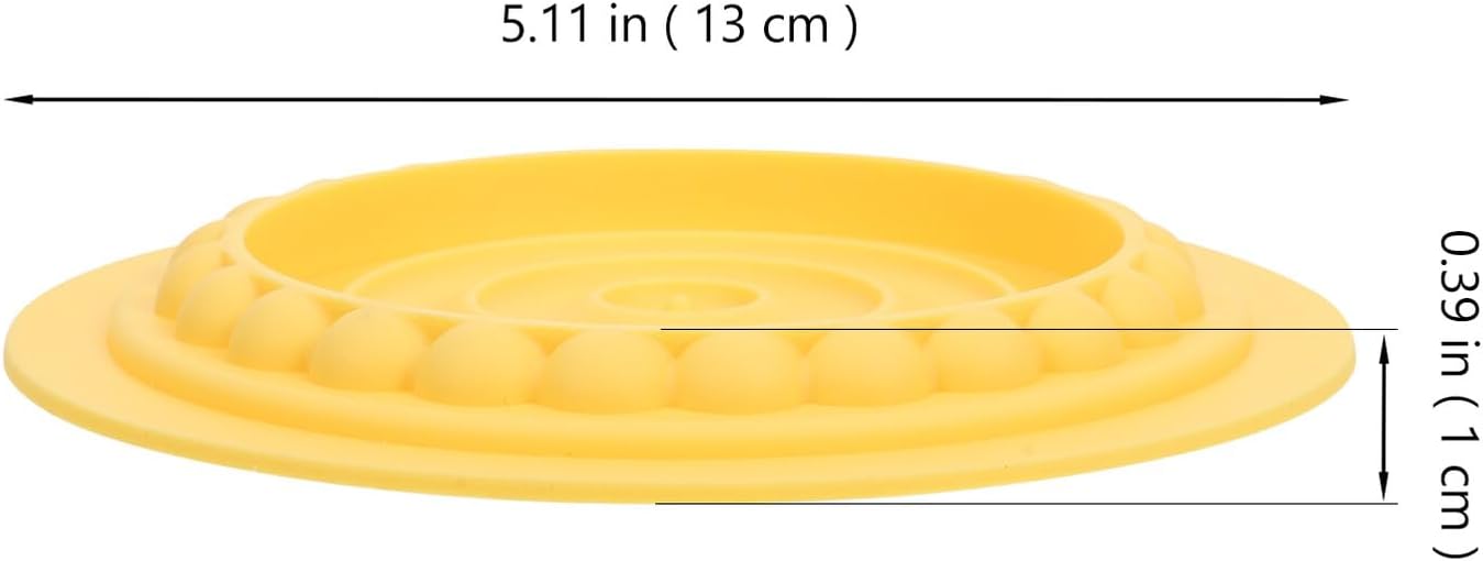 Slow Feeder Cat Bowl Yellow Feeding Mat Slow Feeding Lick Pad for Cats and Pets Reduces Food Waste Prevents Spillage and Choking Supports Healthy Digestion and Weight Control - Happypetzone.online - Image 2