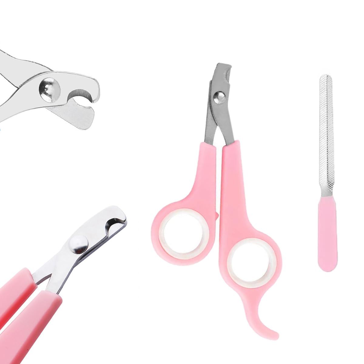 9PCS Pet Gromming Kit,Cleaning Brush Removes Loose Hair, Pet Bath Brush,Shampoo Brush, Nail Clipper, Flea Comb for Dogs&Cats and Small Animal Grooming Kit. - Happypetzone.online - Image 6