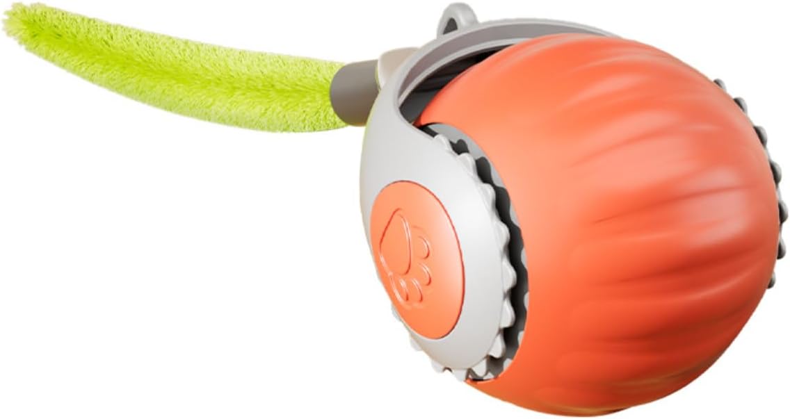 Interactive Cat Toy for Indoor Cats, Two Speed Smart Automatic Cat Toy Moving Ball with Tail, Rechargeable Motion Activated Cat Toys for Bored Indoor Adult Cats (Adapter Not Included) - Happypetzone.online - Image 6