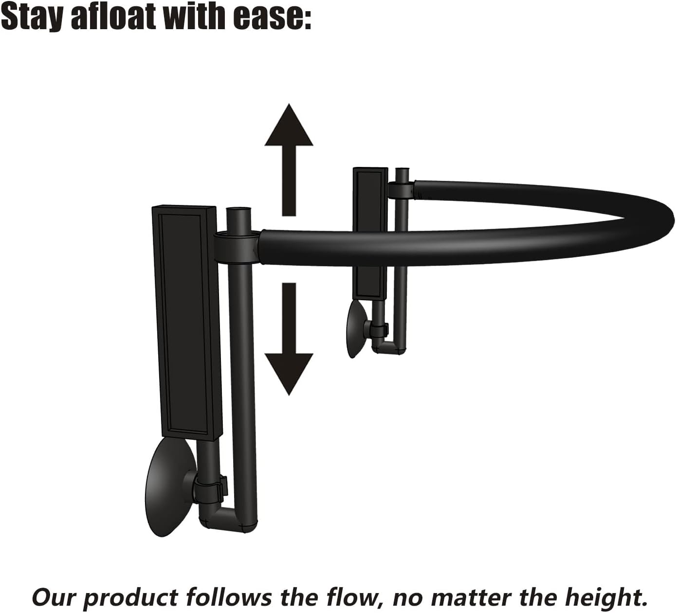 HOZOE Aquarium Floating Plant Corral, Intercepting Floating Plants from Filters and Heaters, Adjustable Height with Water Level, Can Be Used to Framed and Frameless Aquariums. (Style 1) - Happypetzone.online - Image 5