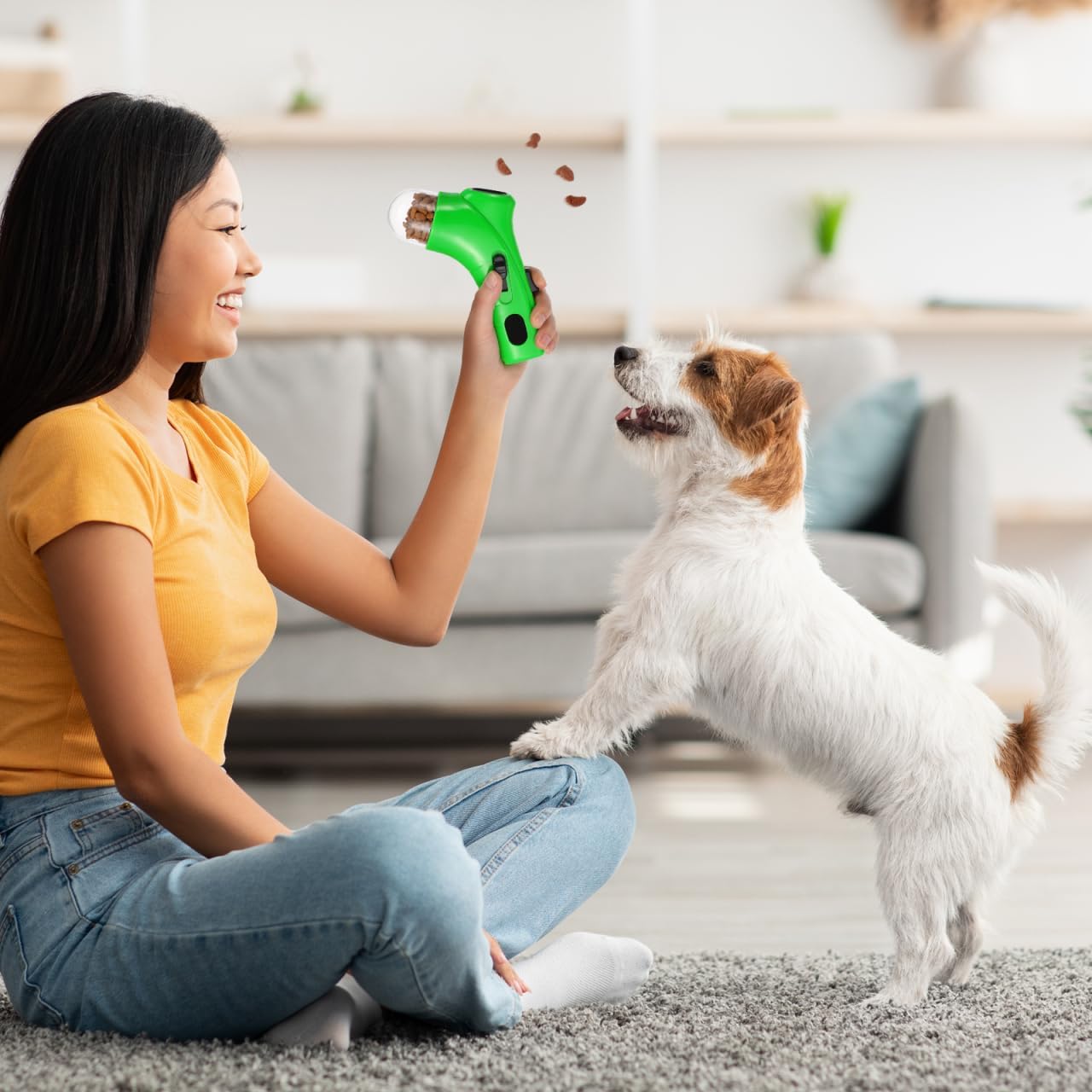 FRCOLOR 3 Pack Dog Snack Launcher Interactive Treat Catapult for Dogs and Cats Training Toy Comfortable Grip Pet Feeder 7.48X4.33X5.31In - Happypetzone.online - Image 6