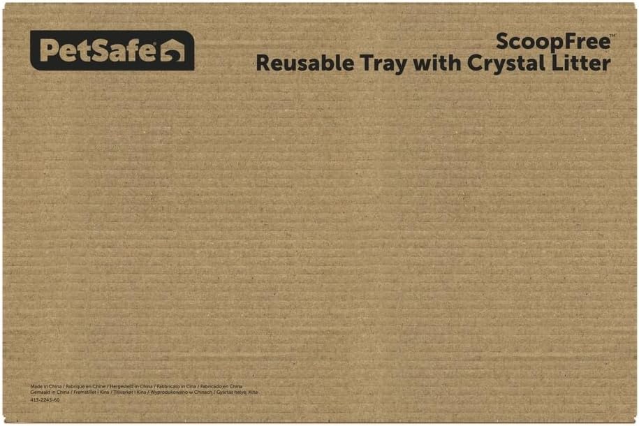 PetSafe ScoopFree Reusable Tray with Crystal Litter - Reduces Waste - Durable Plastic Litter Insert - Fast-Acting Odor Control - Easy to Clean - Self-Cleaning Litter Box Compatible - Happypetzone.online - Image 6