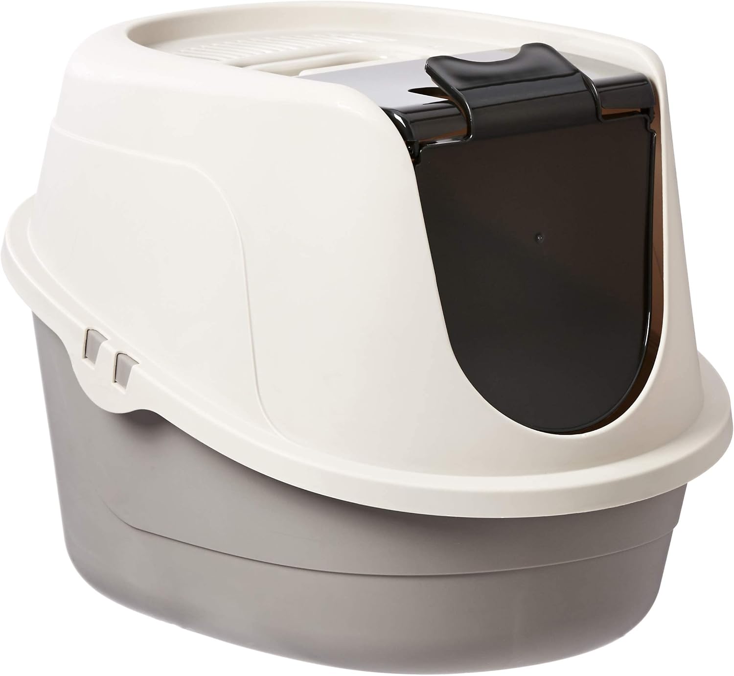 covered cat litter box