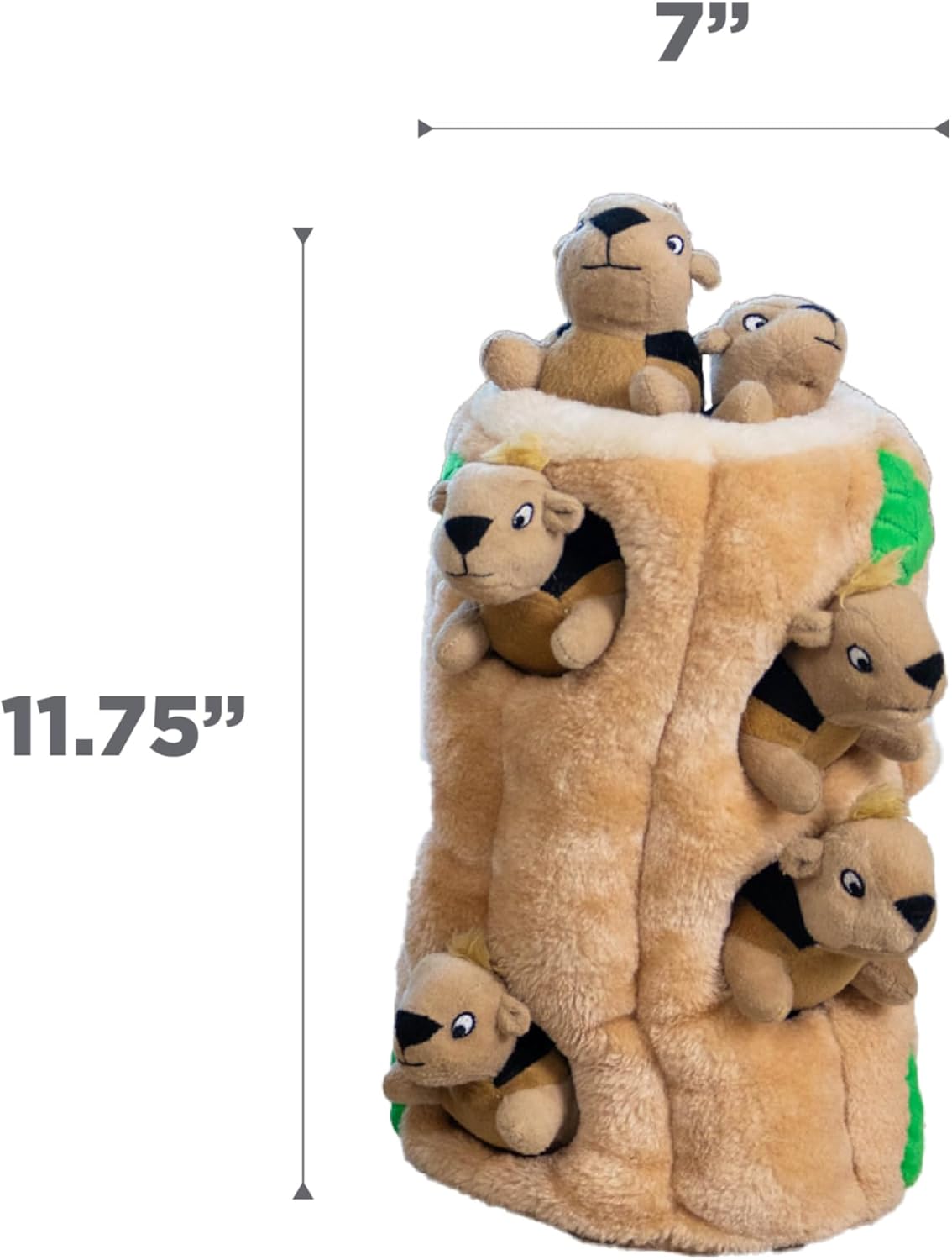 Outward Hound Hide-A-Squirrel Dog Toy – Interactive 2‑in‑1 Plush Puzzle with 6 Squeaky Removable Squirrels, X-Large - Happypetzone.online - Image 7