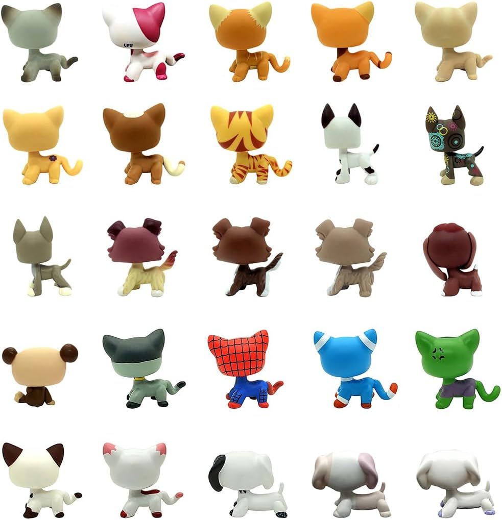 Random 2PCS Cat Dog Collie Great Dane Dachshund Cocker Spaniel Mini Pet Toys Sets Animal Figures - Happypetzone.online - Image 4