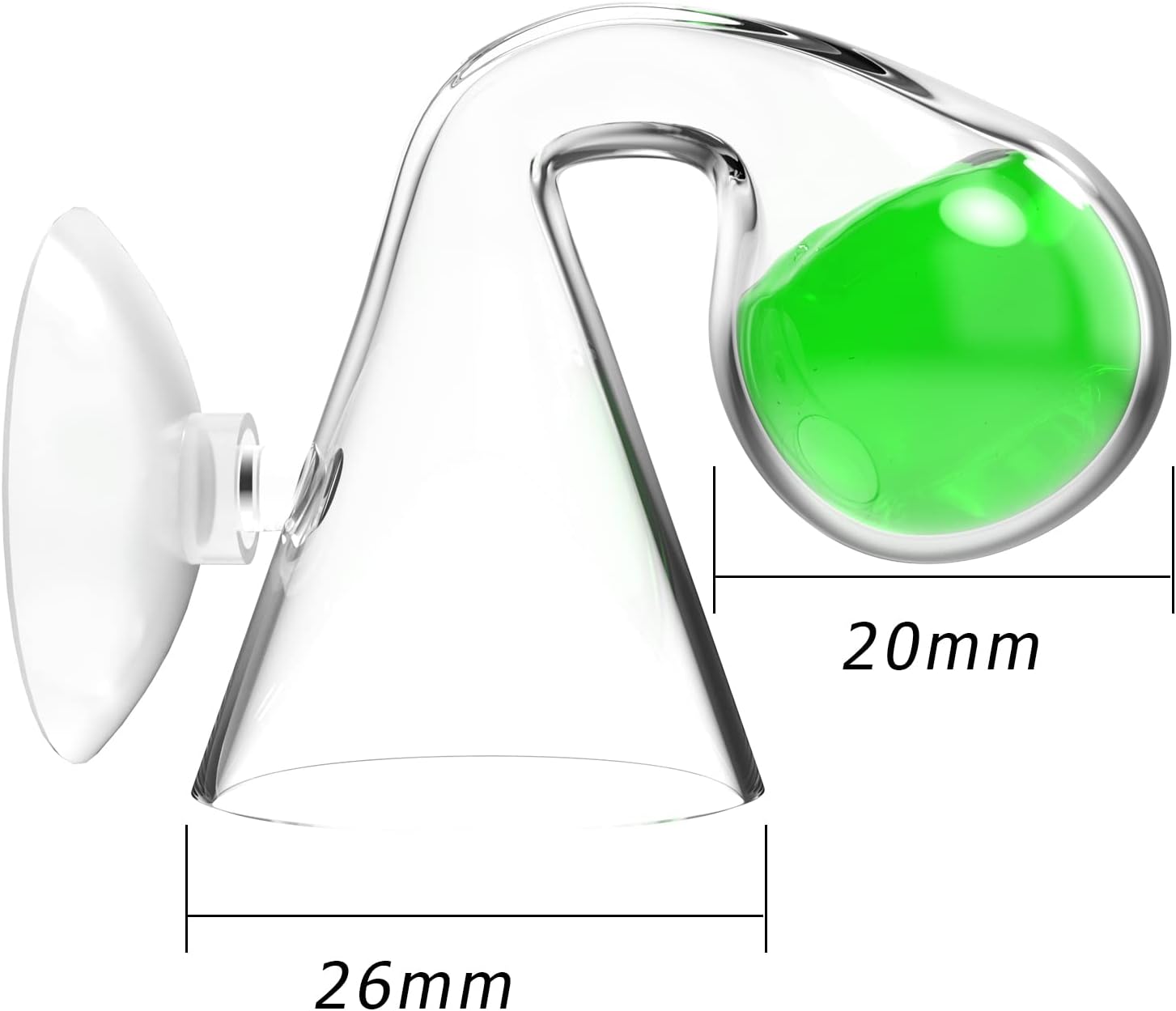 FZONE Aquatic CO2 Glass Drop Checker PH Momitor for Aquarium Plant Fish Tank Test CO2 Kit - Happypetzone.online - Image 2