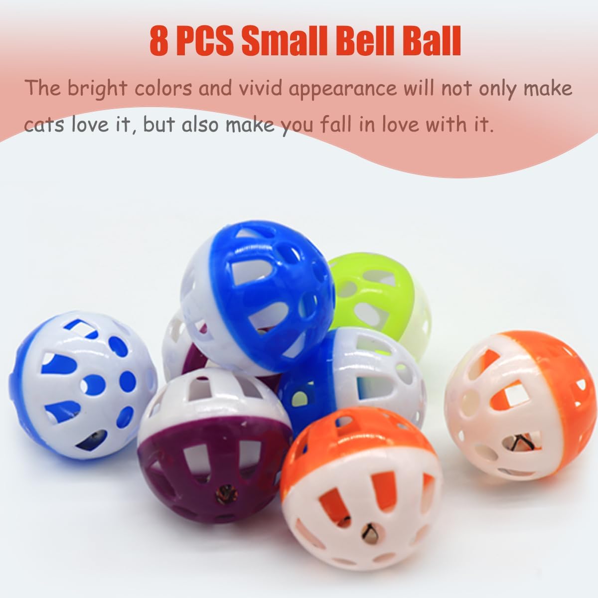 Cat Jingle Balls Toys, 24 Pcs Bell Balls Cat Toys, Lightweight, Interactive, Assorted Colors Ball Toy for Kitten Training and Play - Happypetzone.online - Image 4