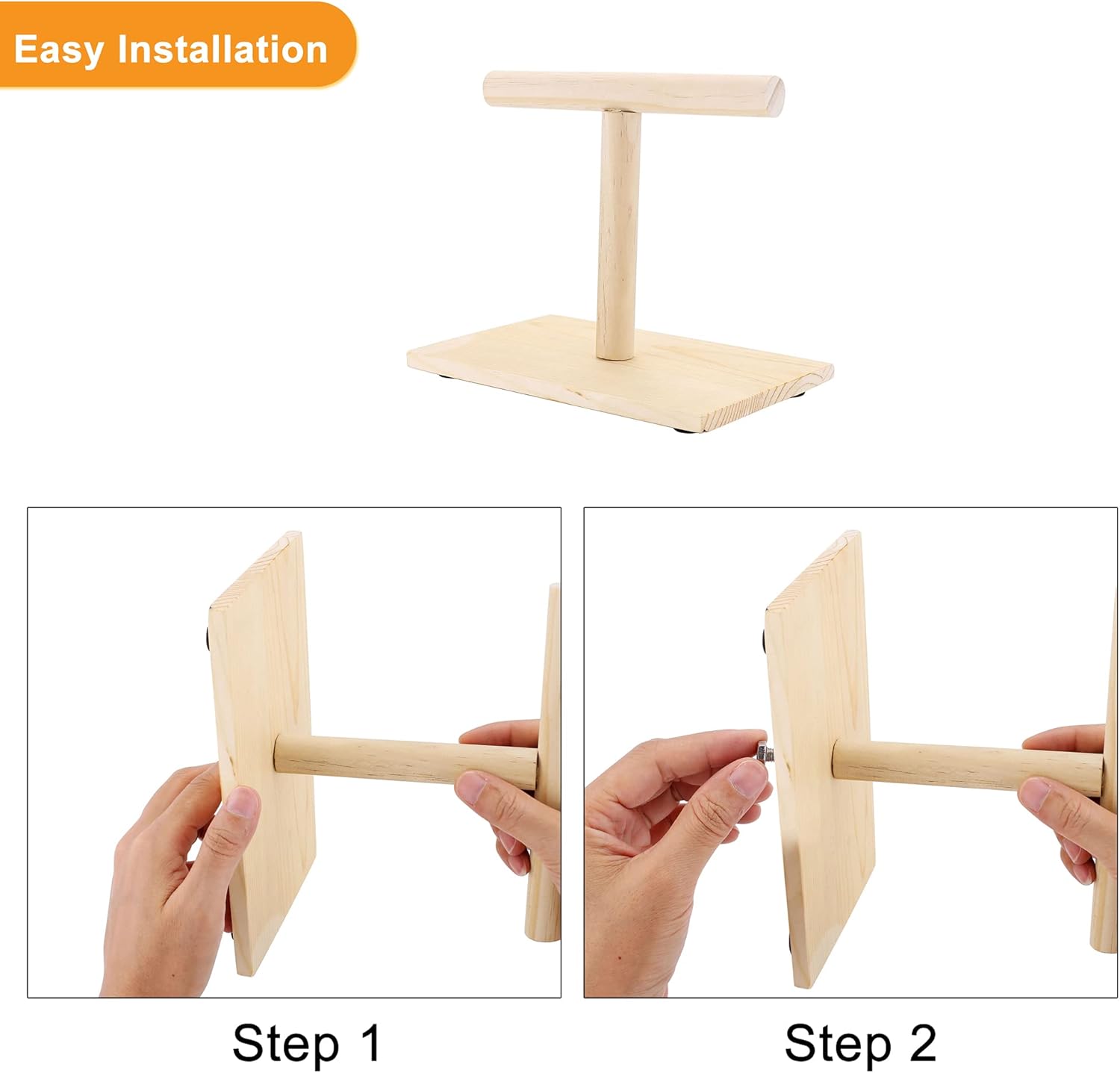 Bird Perch Stand, Bird Training Portable Tabletop Platform, Parrot Bird Cage Toy Gym Accessories for Parakeets Cockatiels, Conures, Macaws, Finches Lovebirds - Happypetzone.online - Image 6