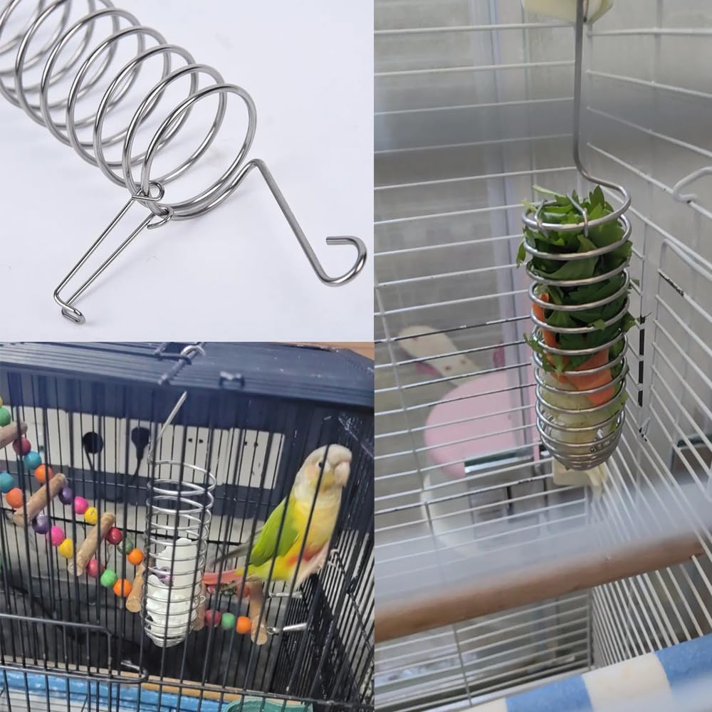 2 Pack Millet Spray Holder Parrot Spray Millet Treat Holder Parakeet Treat Sticks Feeder for Natural Bird Millet Treats Crunch Sticks Bars Bird Chew Toys Carrot Cuttlebone Calcium Block - Happypetzone.online - Image 9