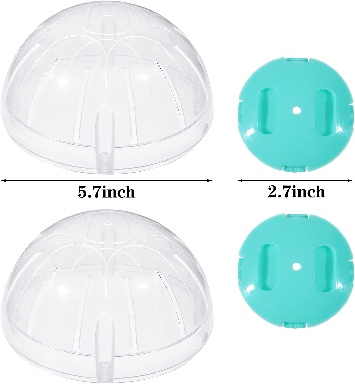 2 Pieces Hamster Ball Hamster Exercise Ball 5.7 Inch Guinea Pigs Running Balls Transparent Plastic Hamsters Wheel for Mini Dwarf Rabbits Small Pets to Reduce Boredom and Increase Activity - Happypetzone.online - Image 2