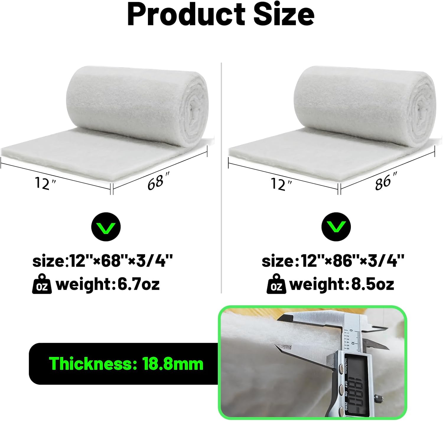hygger 3/4'' Thick Aquarium Filter Floss 12"x 86" Poly Fiber Fish Tank Filter Media Water Polishing Filter Pad for Sump Canister Hang On Back Filter Cut to Size - Happypetzone.online - Image 6