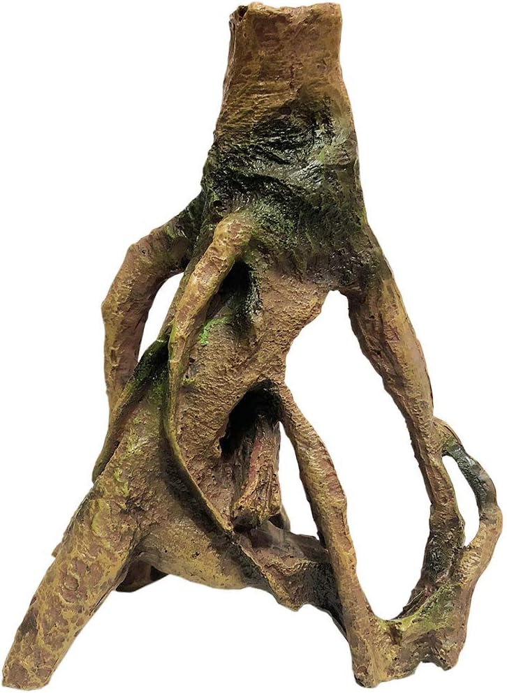 SLOCME Aquarium Resin Wood Trunk Ornament - Lifelike Driftwood Decor,Betta Fish or Other Pets Can Swim Through The Branches - Happypetzone.online - Image 3
