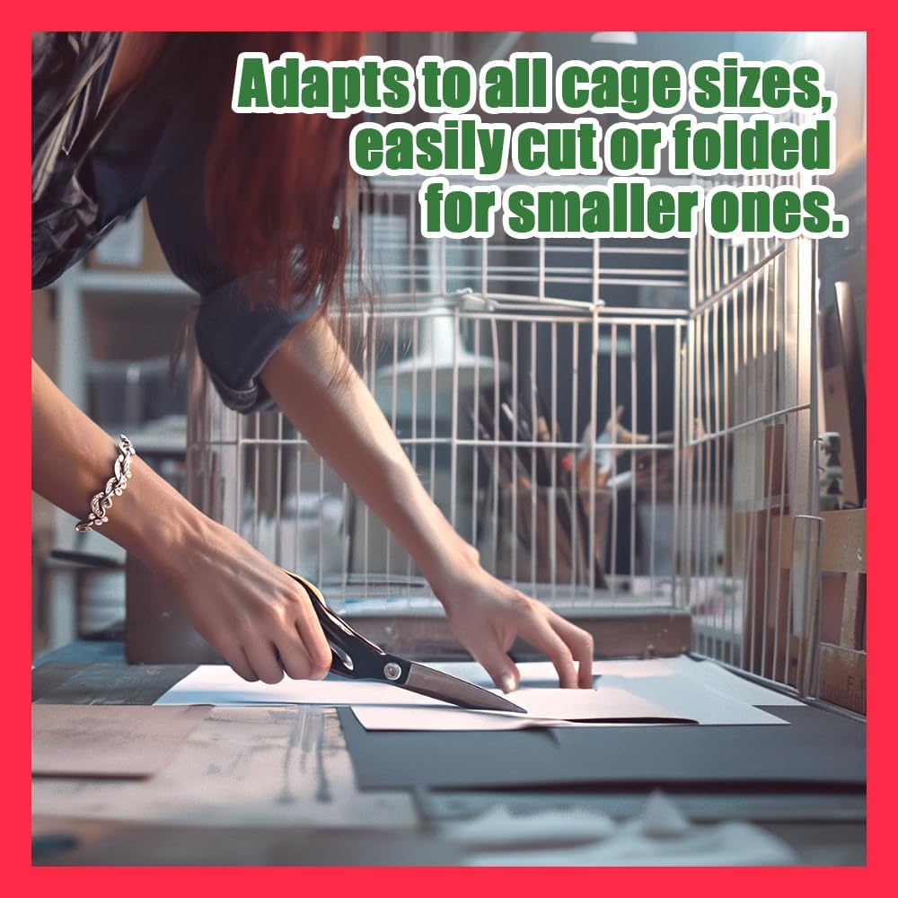 HA SHI Bird Cage Liners, 120 Disposable Newsprint Sheets, Unscented Paper for Pet Enclosures, Packing and Crafts (Large (31" x 21.5")) - Happypetzone.online - Image 6