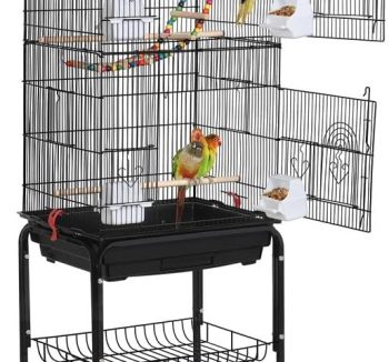 bird cage with stand
