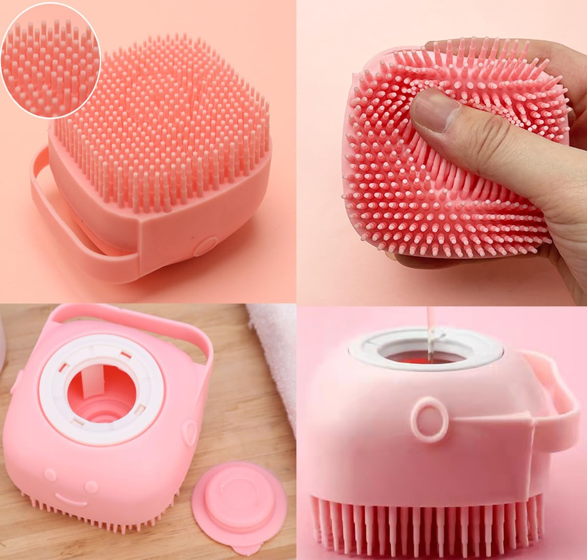 9PCS Pet Gromming Kit,Cleaning Brush Removes Loose Hair, Pet Bath Brush,Shampoo Brush, Nail Clipper, Flea Comb for Dogs&Cats and Small Animal Grooming Kit. - Happypetzone.online - Image 5