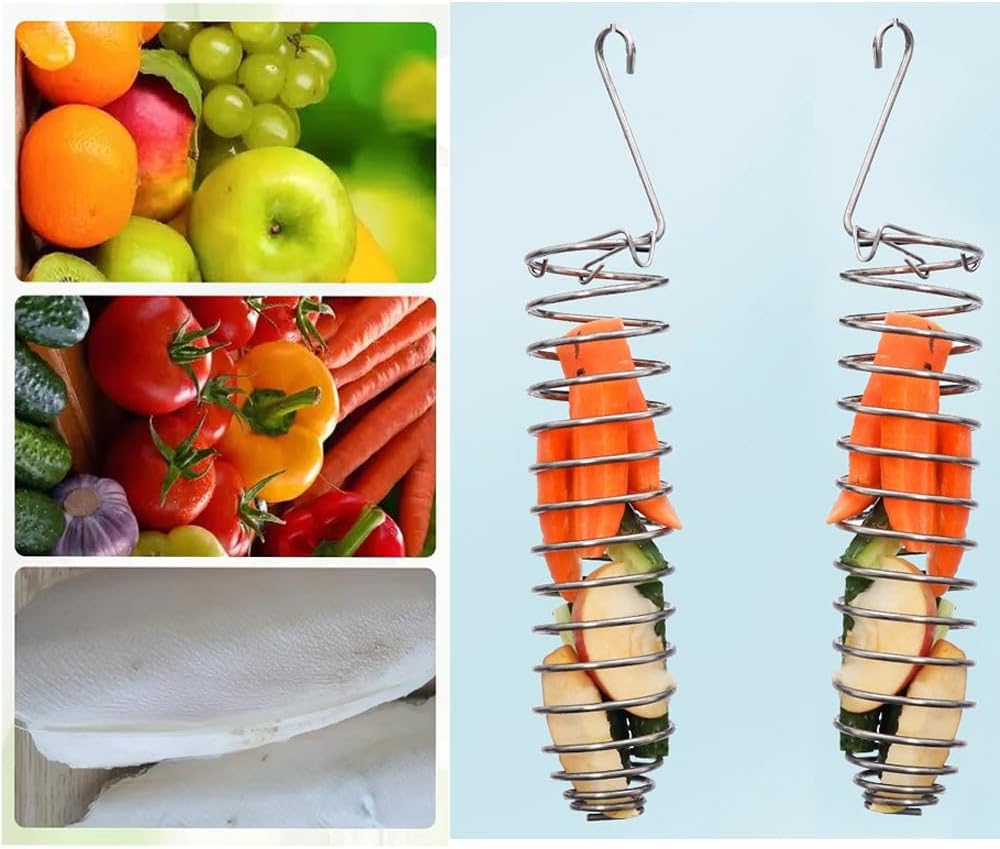 2 Pack Millet Spray Holder Parrot Spray Millet Treat Holder Parakeet Treat Sticks Feeder for Natural Bird Millet Treats Crunch Sticks Bars Bird Chew Toys Carrot Cuttlebone Calcium Block - Happypetzone.online - Image 5