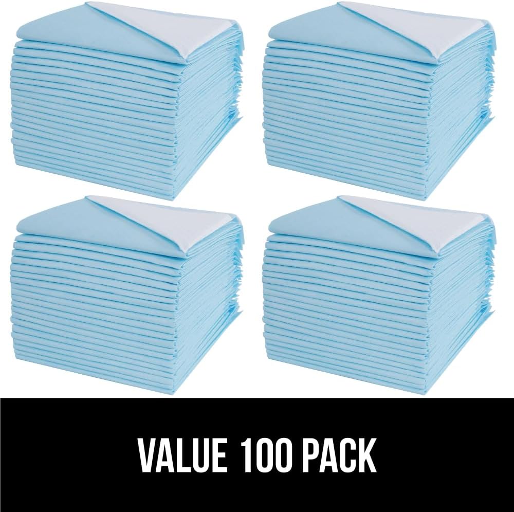 Gorilla Guard Disposable Puppy Pads, 100 Count 22x22 in, 5 Layer Pee Pads for Dogs, Absorbent Diaper Changing Pad, Dog Potty Training Supplies, Quick Dry Pet Housebreaking Essentials for Puppies - Happypetzone.online - Image 7