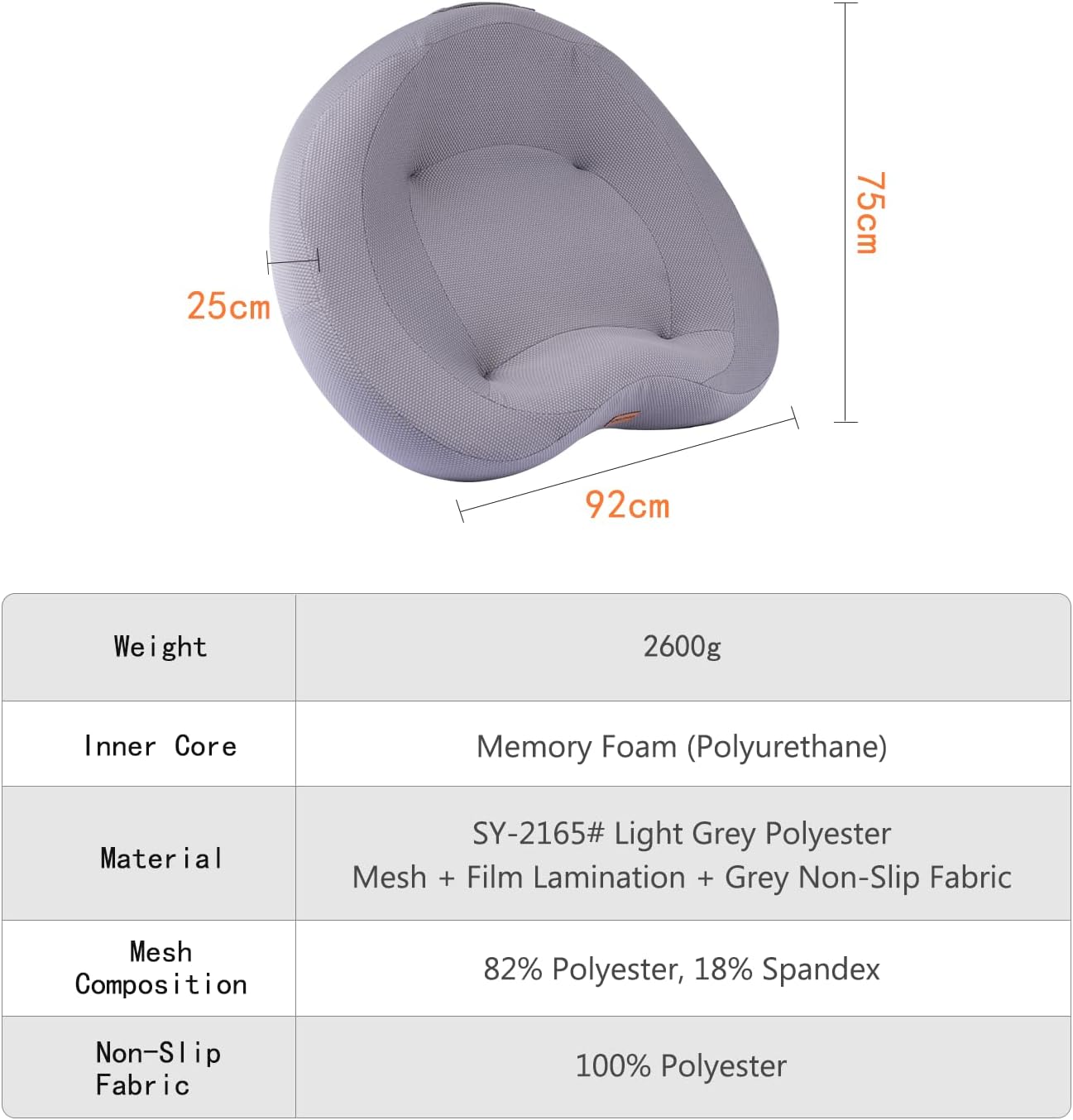 Orthopedic Memory Foam Dog Bed, Large Waterproof Pet Sofa with Sides & Removable Washable Cover, Non-Slip Bottom Supportive Couch for Large Dogs, Gray - Happypetzone.online - Image 6