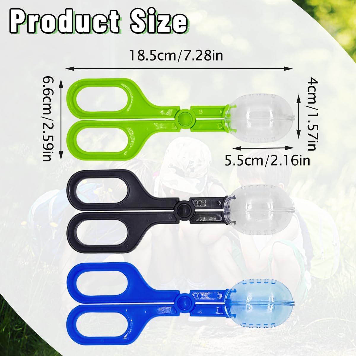 ZLY 3 Pack Reptile Feeding Clamp,Reptile Poop Scoop Reptile Feeding and Cleaning Tool,Plastic Reptile Feeding Clamp for Tortoise Lizard Frog Spider and Other Small Animals - Happypetzone.online - Image 4