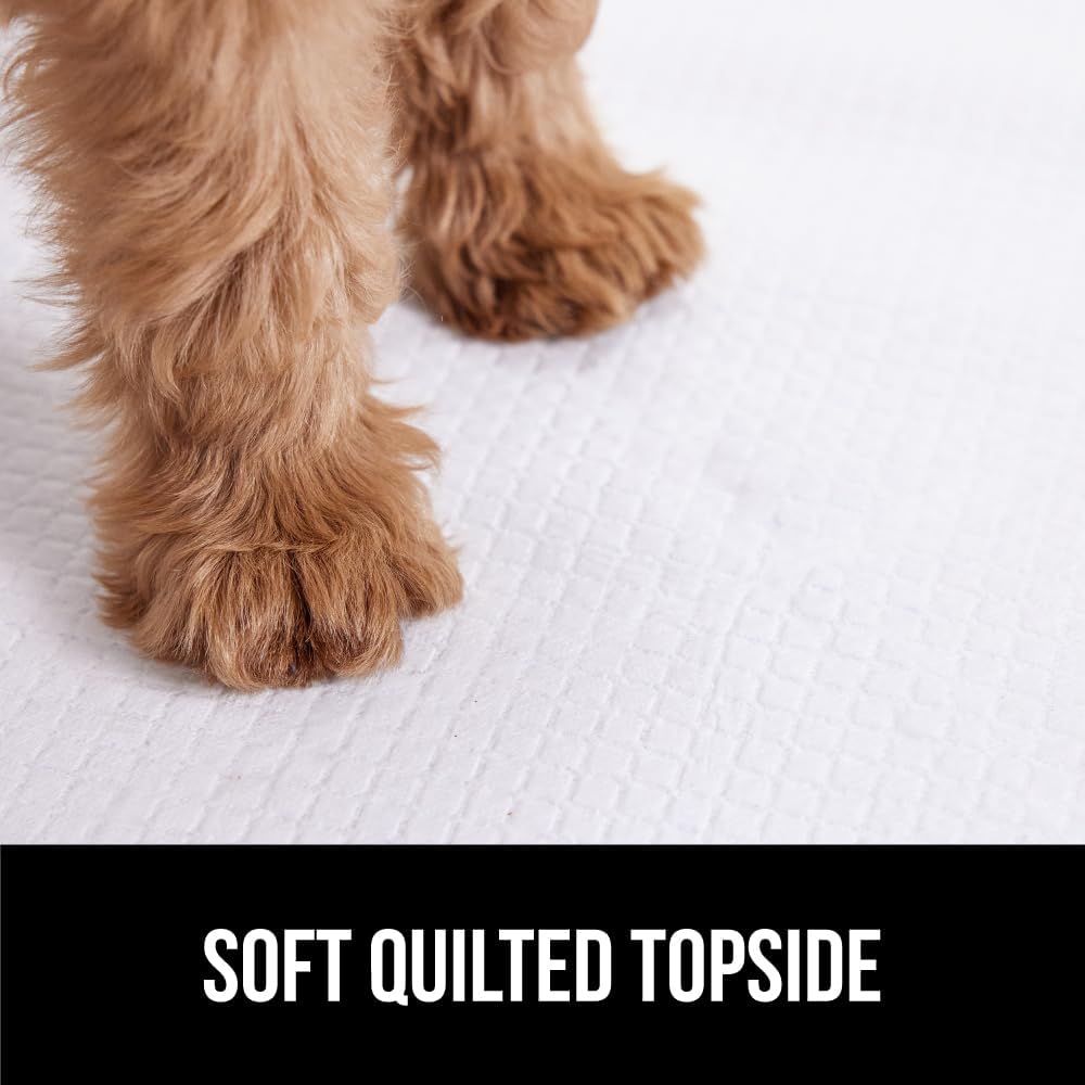 Gorilla Guard Disposable Puppy Pads, 100 Count 22x22 in, 5 Layer Pee Pads for Dogs, Absorbent Diaper Changing Pad, Dog Potty Training Supplies, Quick Dry Pet Housebreaking Essentials for Puppies - Happypetzone.online - Image 8