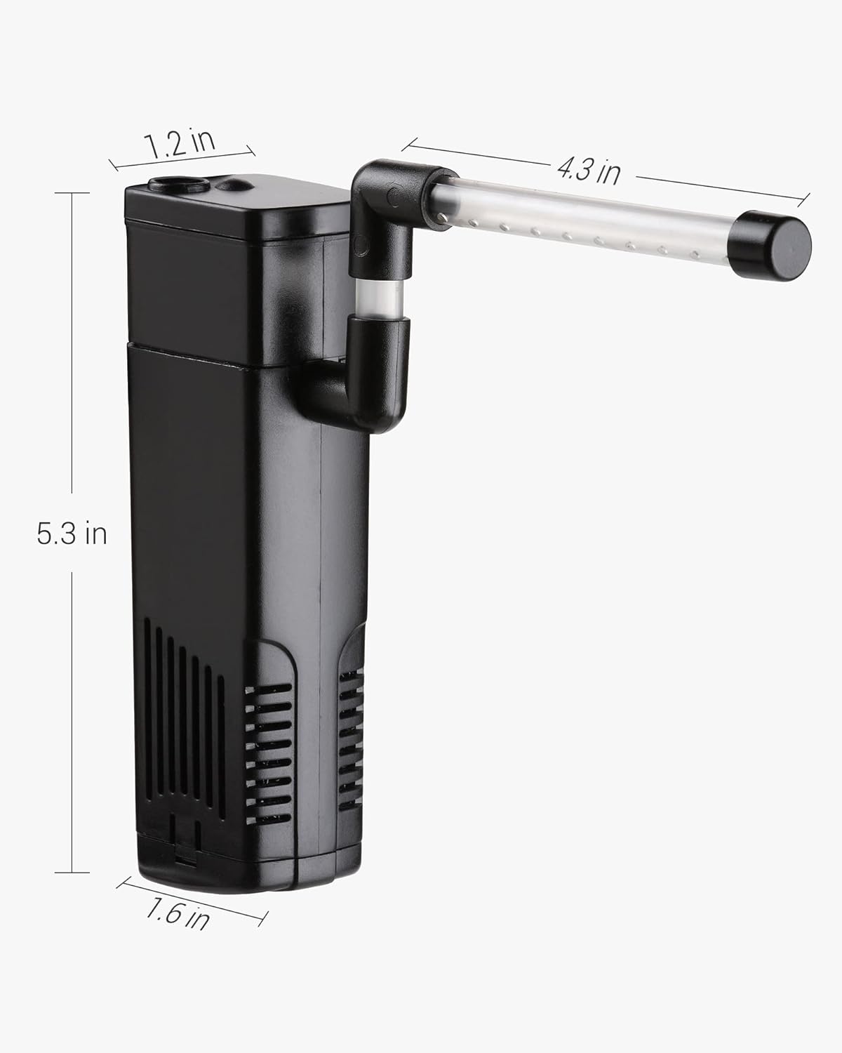 NICREW Aquarium Internal Filter, Submersible Power Filter with Multiple Function for Fish Tanks 2 to 5 Gallon, 40 GPH, 3.5W - Happypetzone.online - Image 6