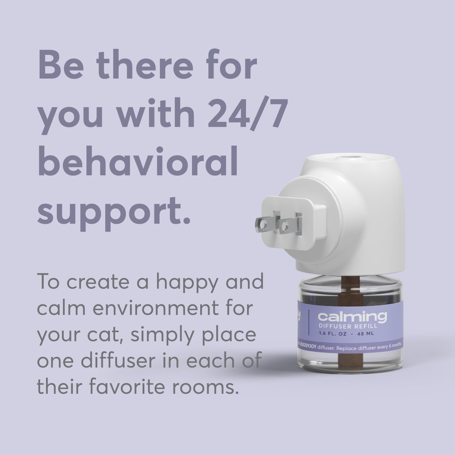 Cat Calming Diffuser Refills – Long-Lasting 30-Day Formula, Cat Pheromones Calming Diffuser for Stress Relief, Relaxation, and Anxiety Reduction, Easy to Use – (2 Diffusers + 2 Refills) - Happypetzone.online - Image 6