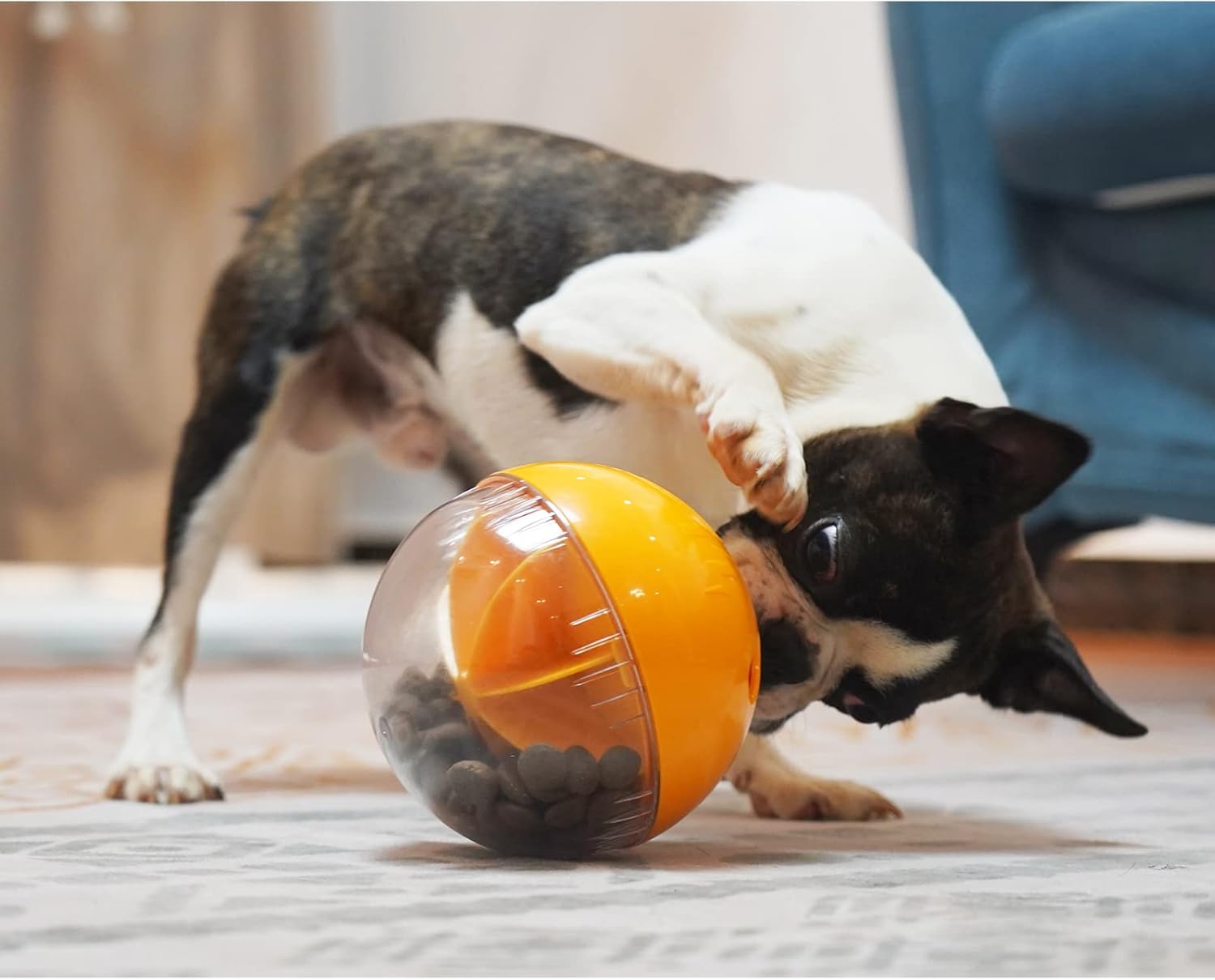 Dog Treat Ball, Interactive Squeaky Mental Stimulation Toys, Slow Feeder Puzzle Toys for Medium/Large Dog Breeds - Happypetzone.online - Image 7