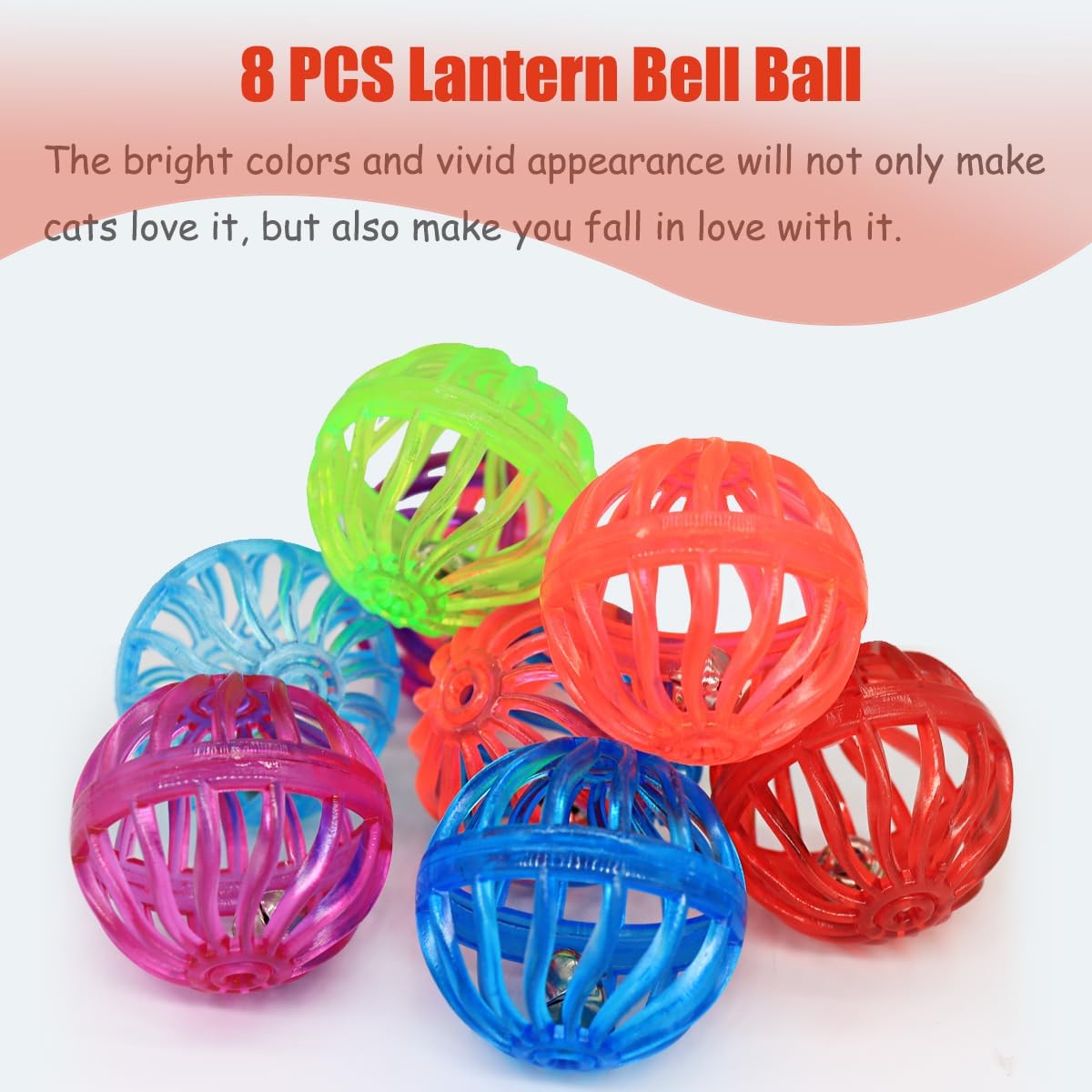 Cat Jingle Balls Toys, 24 Pcs Bell Balls Cat Toys, Lightweight, Interactive, Assorted Colors Ball Toy for Kitten Training and Play - Happypetzone.online - Image 3