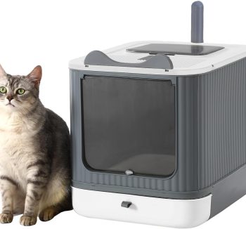 cat litter box enclosed