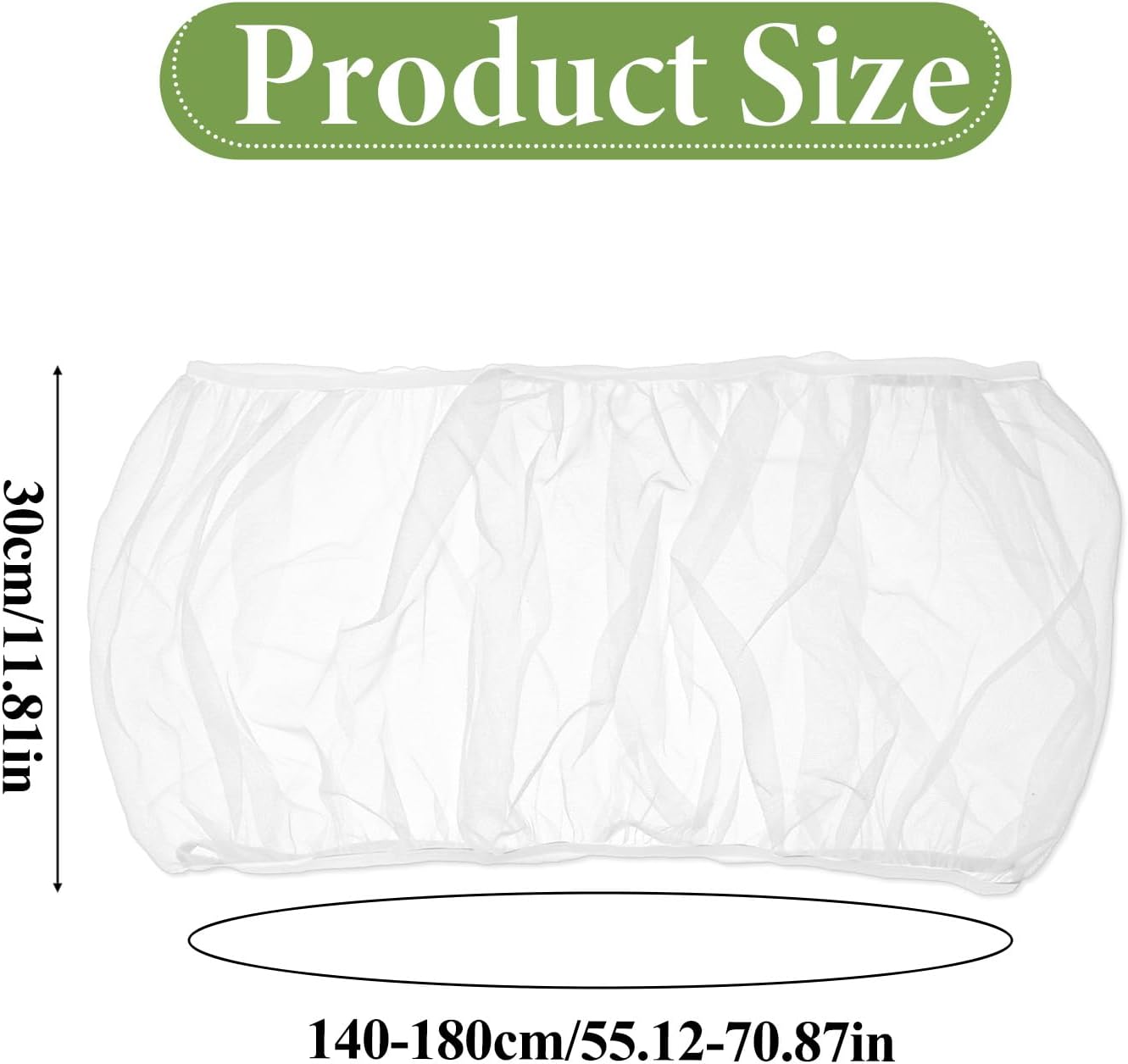 Trinkrittey Bird Cage Seed Catcher White Bird Cage Net Cover Adjustable Birds Cages Netting Seed Catcher Stretchy Birds Cages Guard for Parrot Enclosures - Happypetzone.online - Image 2