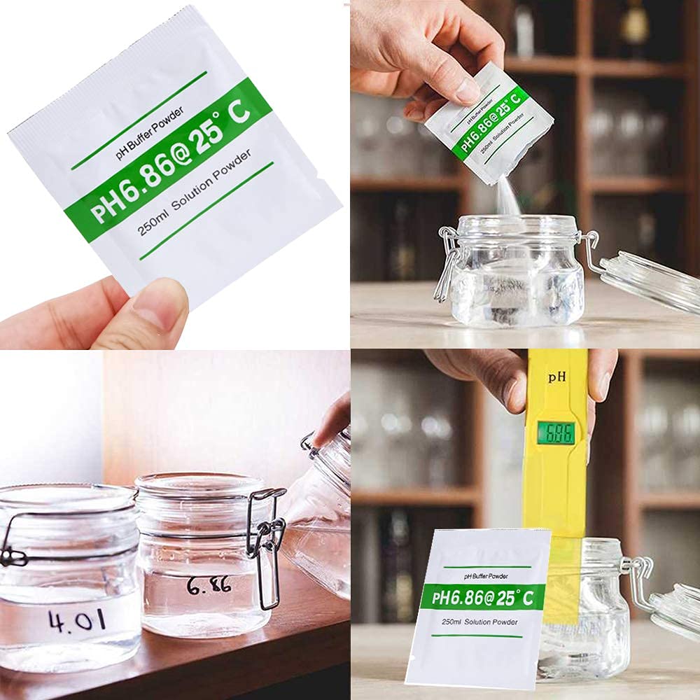 15 Pack pH Meter Buffer Solution Powder pH 6.86, 4.01, 9.18 for Precise Calibrate pH Meter, pH Calibration Powder Solution, pH Tester Calibration Powder Packets - Happypetzone.online - Image 2