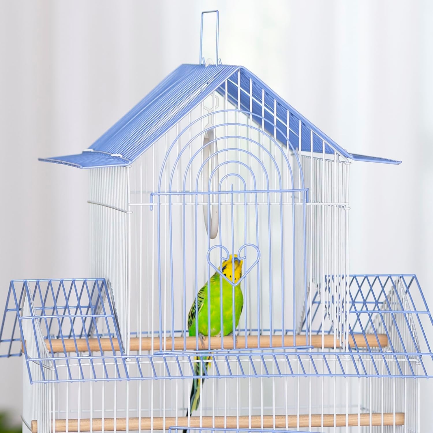 Prevue Hendryx SP1720-2 Shanghai Parakeet Cage, Blue and White - Happypetzone.online - Image 5