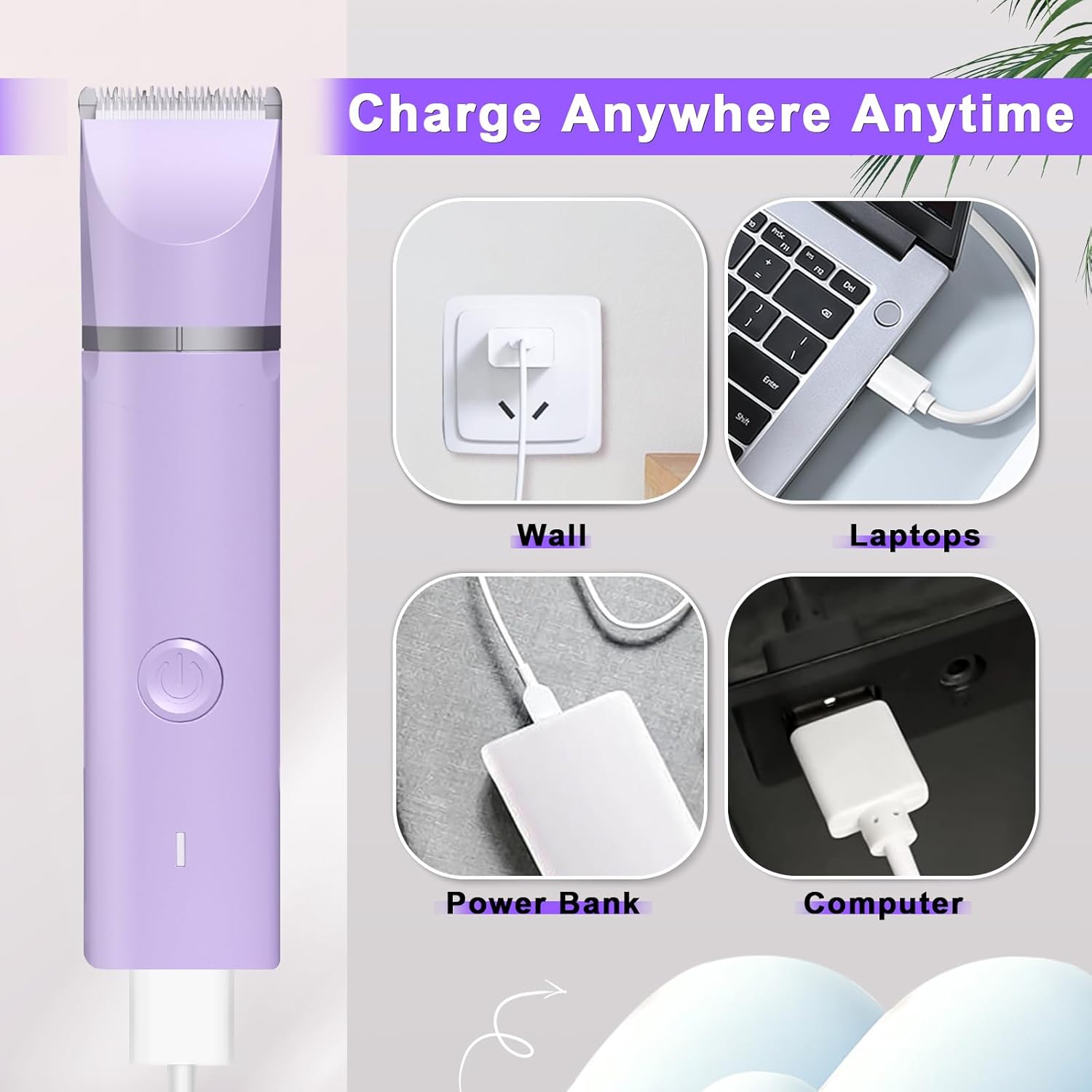 Veeconn Dog Grooming Clippers Kit-Electric Rechargeable Cat Trimmer Tools-Cordless Quiet Pet Nail Paw Grinder-4 in 1 Multifunctional Low Noise Shaver-Razor for feet Face Ears Toenail Eye - Happypetzone.online - Image 8