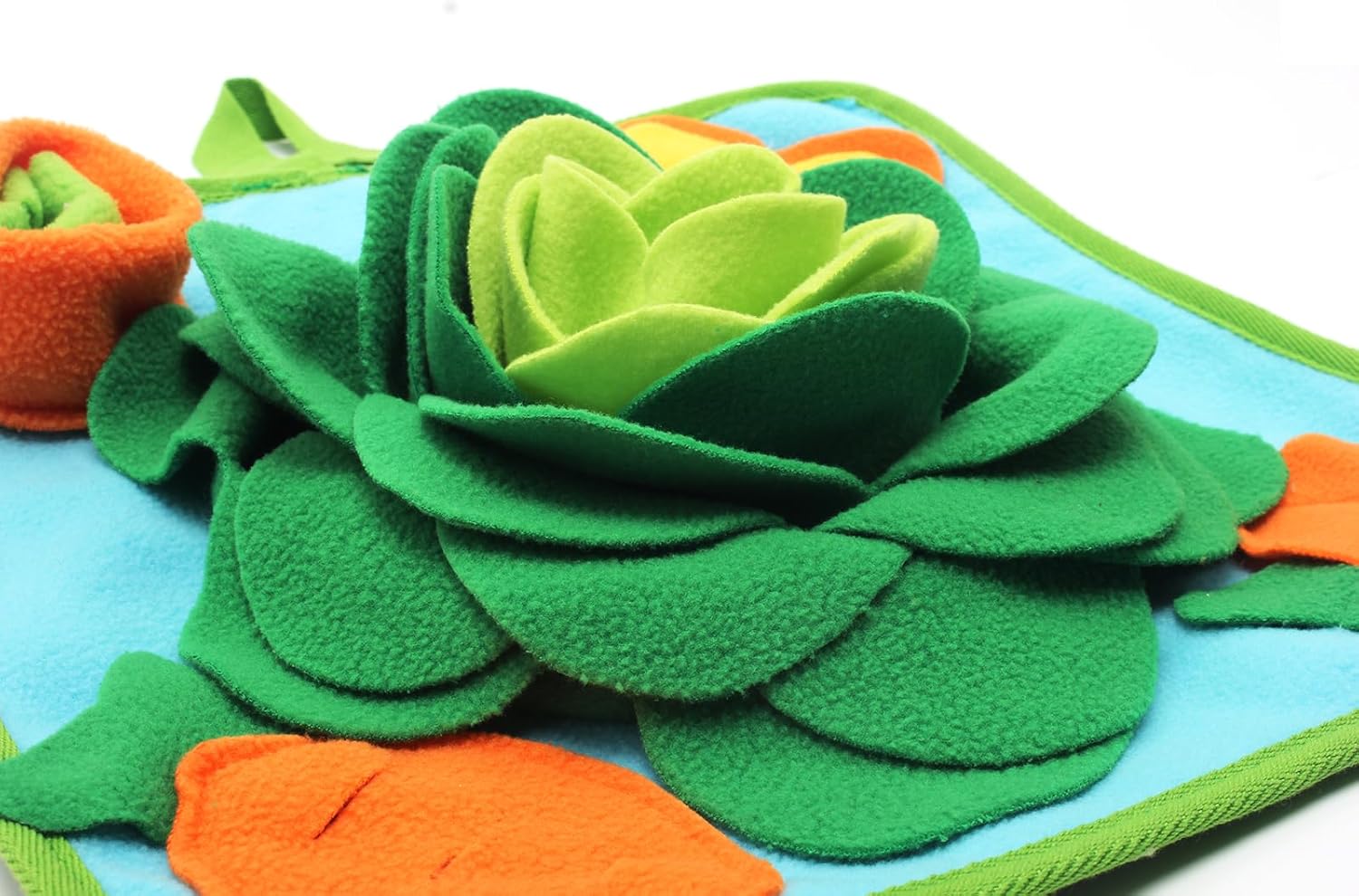 Rabbit Foraging Mat Snuffle Mat for Small Animals Bunny Puzzle Toys Pets Interactive Feeding Mat for Guinea Pigs Hedgehog Chinchilla Puppies (Green) - Happypetzone.online - Image 6