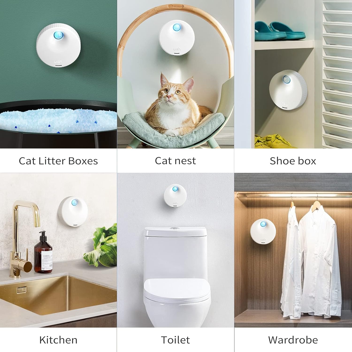 uahpet Cat Litter Deodorizer Odor Eliminator 99.9% Dust-Fall for All Kinds of Cat Litter Box Bathroom Wardrobe Kitchen and Small Area( 80% Deodorization /99% Deodorization) - Happypetzone.online - Image 5