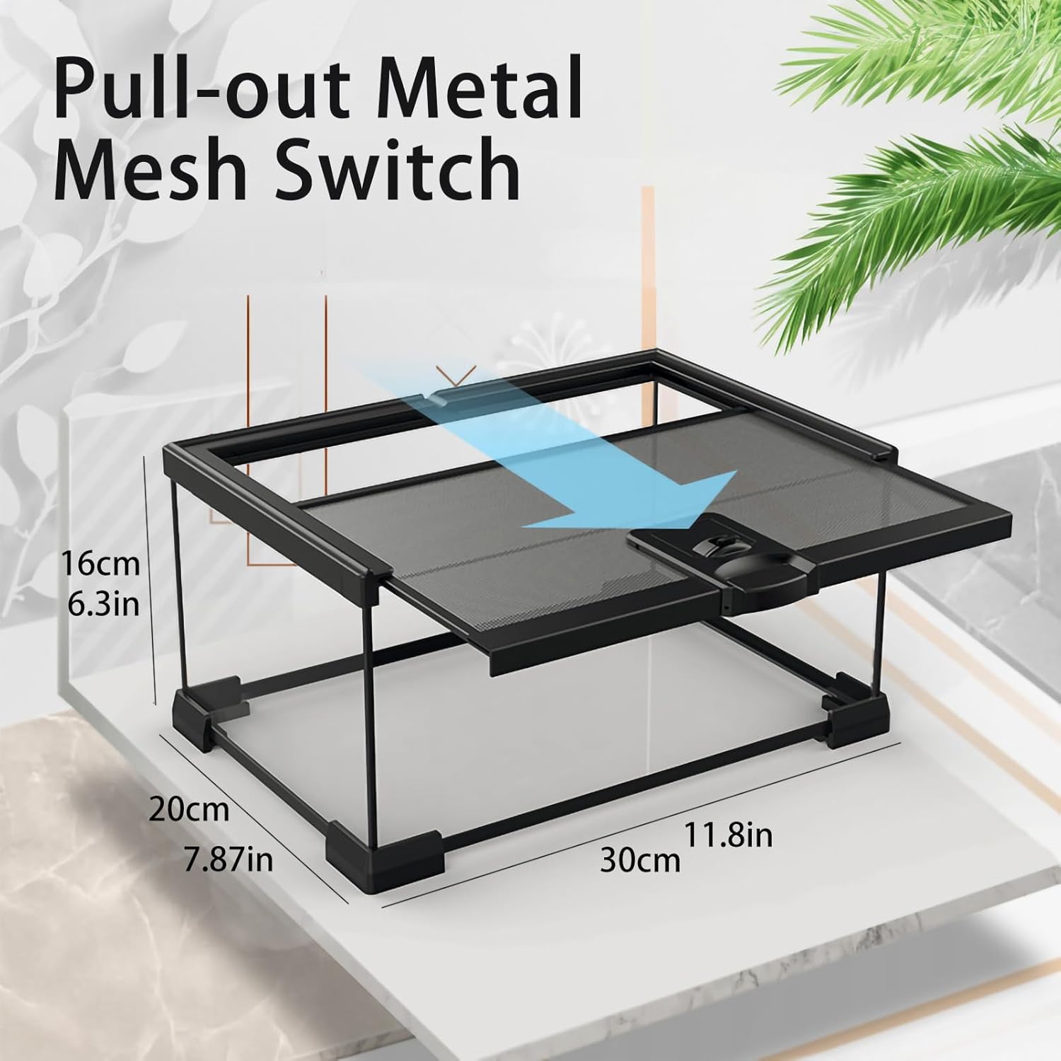 SARUFO Reptile Glass Terrarium Kit(8 Pieces) 12 * 8 * 6 in, Amphibian Tank Starter Kit, Suitable for Small Reptiles Such as Geckos, Snakes, Lizards, Chameleons,Serpents(12 * 8 * 6 inchs) - Happypetzone.online - Image 3