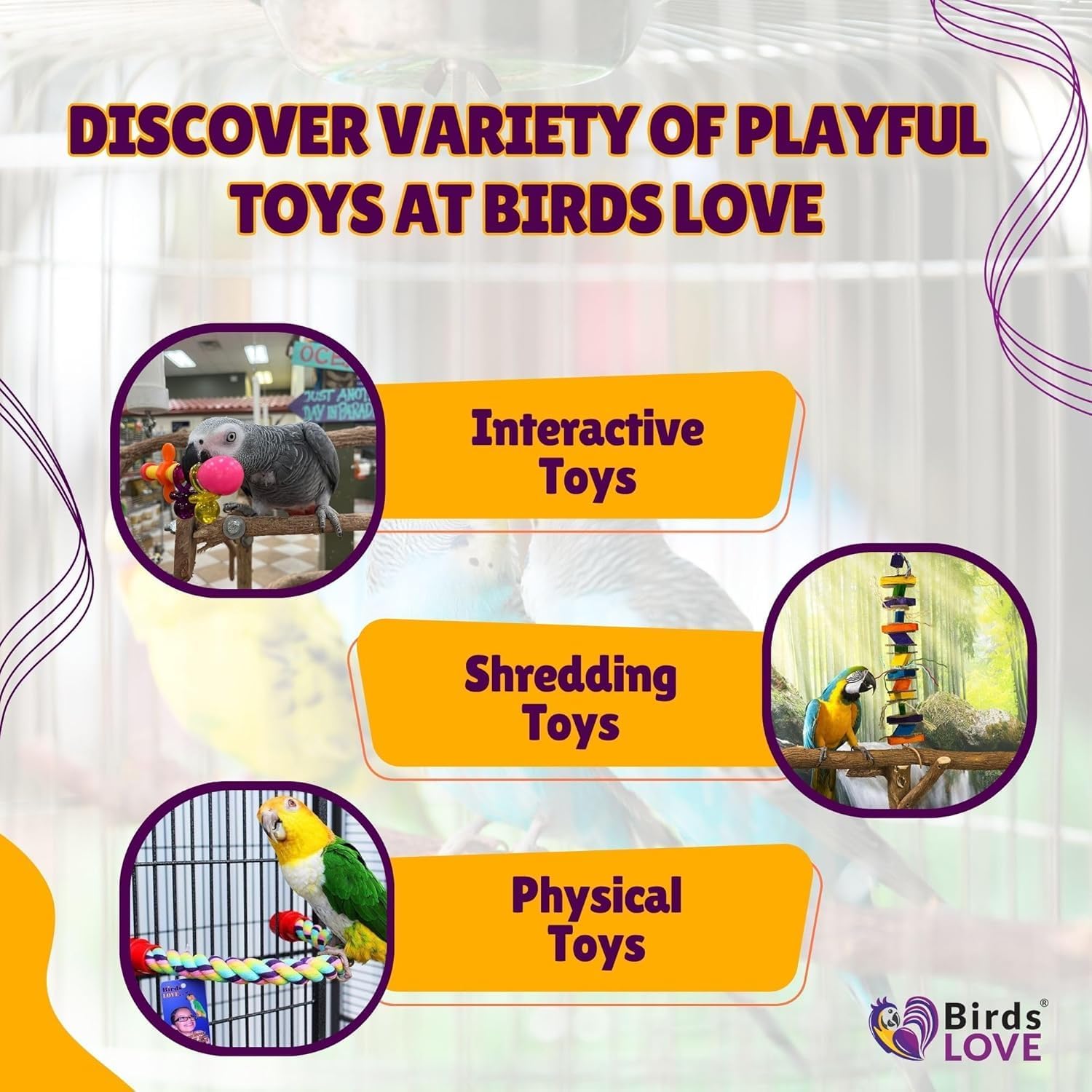 Birds LOVE Wood Stars & Leather Toy for Bird Cage Stand or Playgym, Bird Toys for Small to Medium Parrots, Sun Conures, Green Cheeked Conures, Quakers, Parakeets, Caiques, Cockatiels, African Senegals - Happypetzone.online - Image 6
