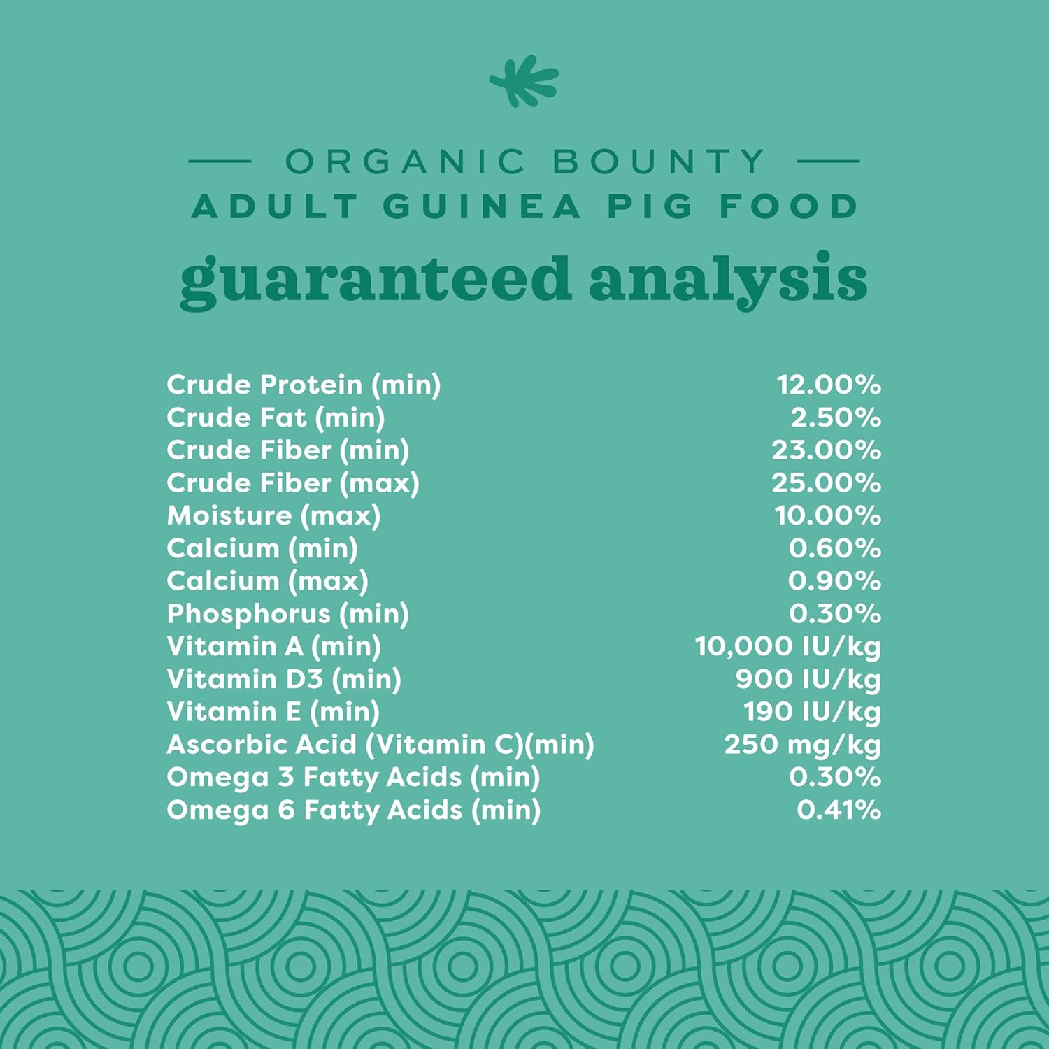 Oxbow Organic Bounty Adult Guinea Pig Food, Organic Guinea Pig Pellets Made with Timothy Hay, Stabilized Vitamin C, Small Animal Pet Products, Small Animal Food Made in USA, High Fiber, 3 lb. bag - Happypetzone.online - Image 8