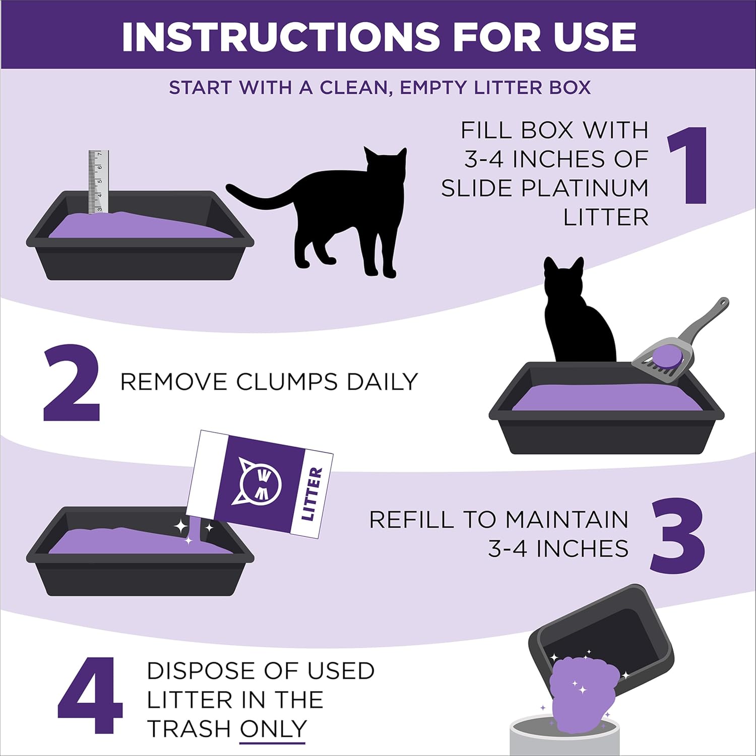 ARM & Hammer Clump & Seal Slide Platinum Multi-Cat Clumping Cat Litter, Easy Clean Technology with No Scrubbing, 14-Day Odor Control, 27.5 lbs - Happypetzone.online - Image 6