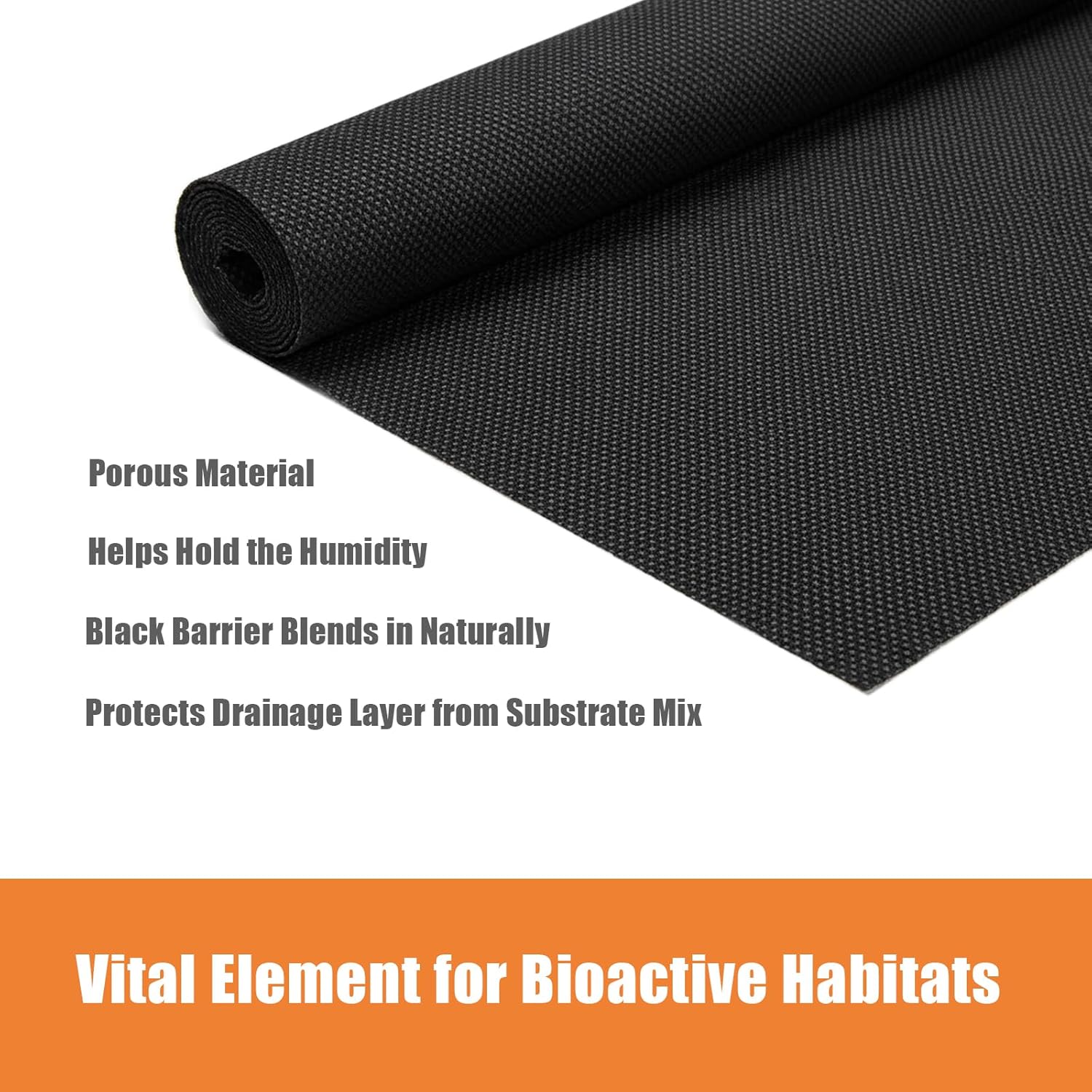2Pcs 24"x18"Reptile Substrate Mesh, Terrarium Supplies for Reptile Tank, Bioactive Substrate Barrier for Leopard Geckos, Crested Geckos, Ball Pythons, Corn Snakes, Frogs, Skinks - Happypetzone.online - Image 4