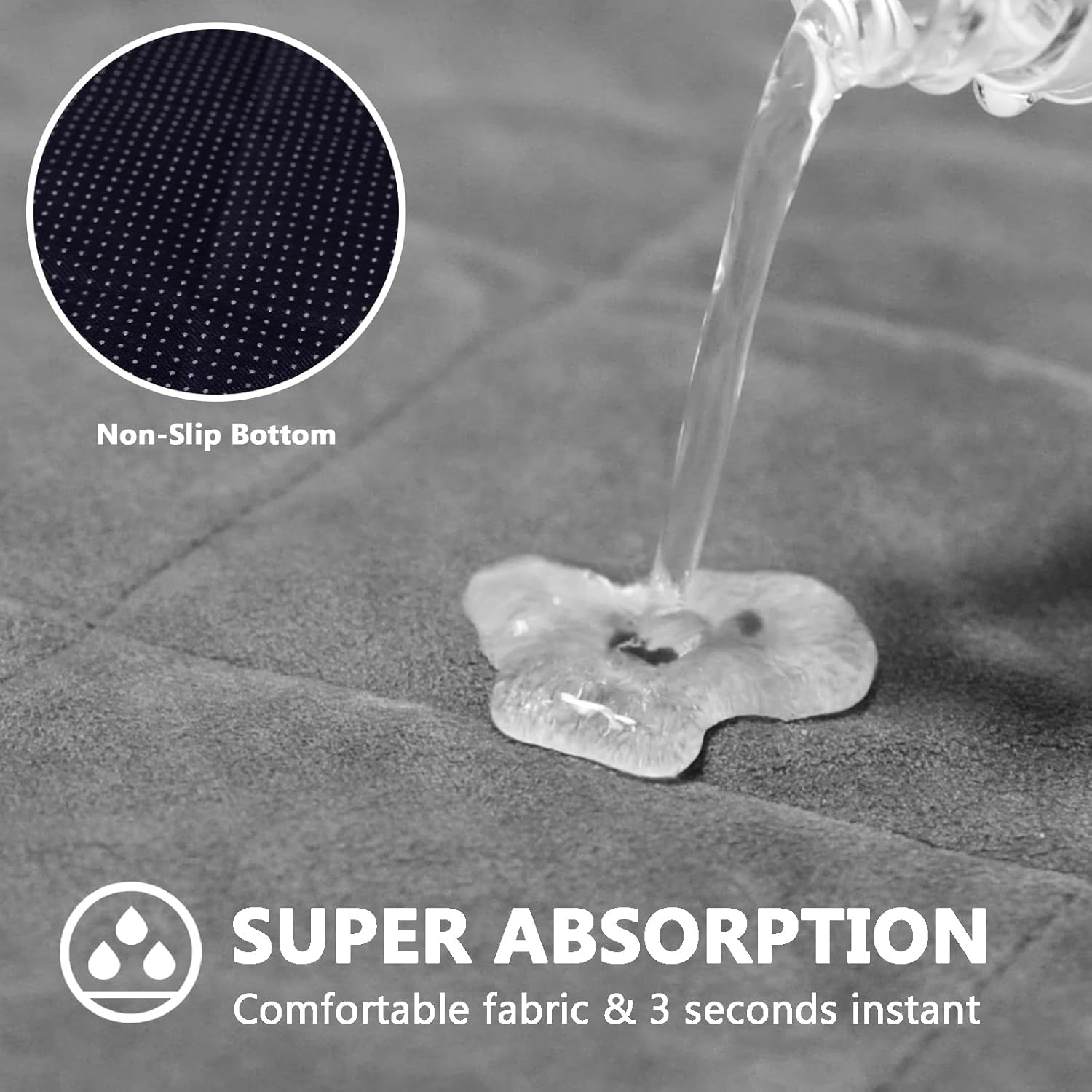 Guinea Pig Bedding, 49x24IN 2Pack Fleece Cage Liner for Midwest Cage, Super Absorbent & Odor Control & Waterproof & Reusable Washable Guinea Pig Liner, Pee Pad Mat for Small Animal, Rabbit, Bunny - Happypetzone.online - Image 6