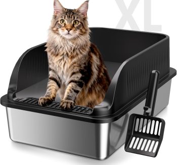 covered cat litter box
