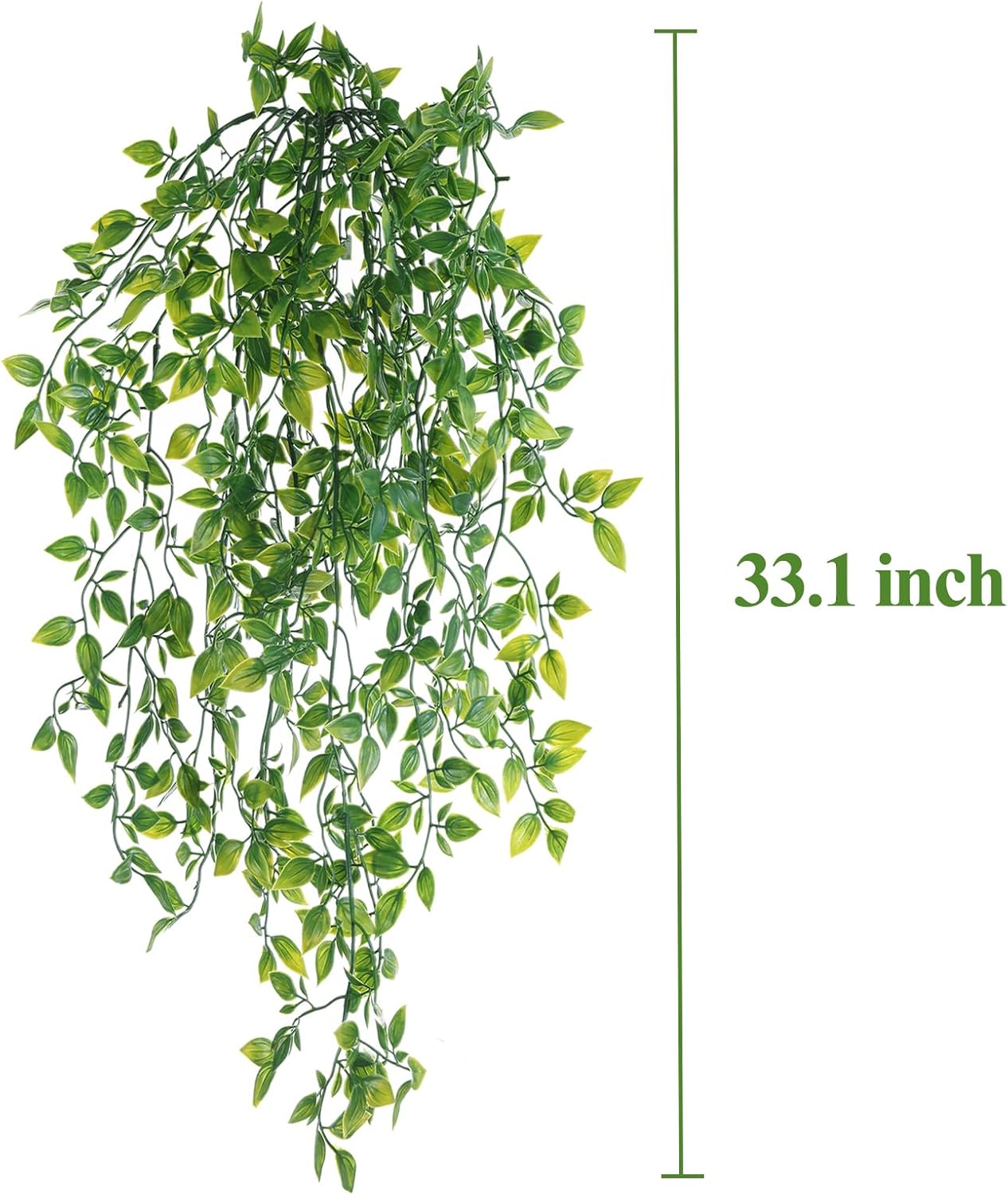 HERCOCCI Reptile Plants, 2 Pack Terrarium Hanging Plants Vines Artificial Leaves Habitat Decorations with Suction Cup for Bearded Dragon Hermit Crab Lizard Snake Geckos Chameleon - Happypetzone.online - Image 6