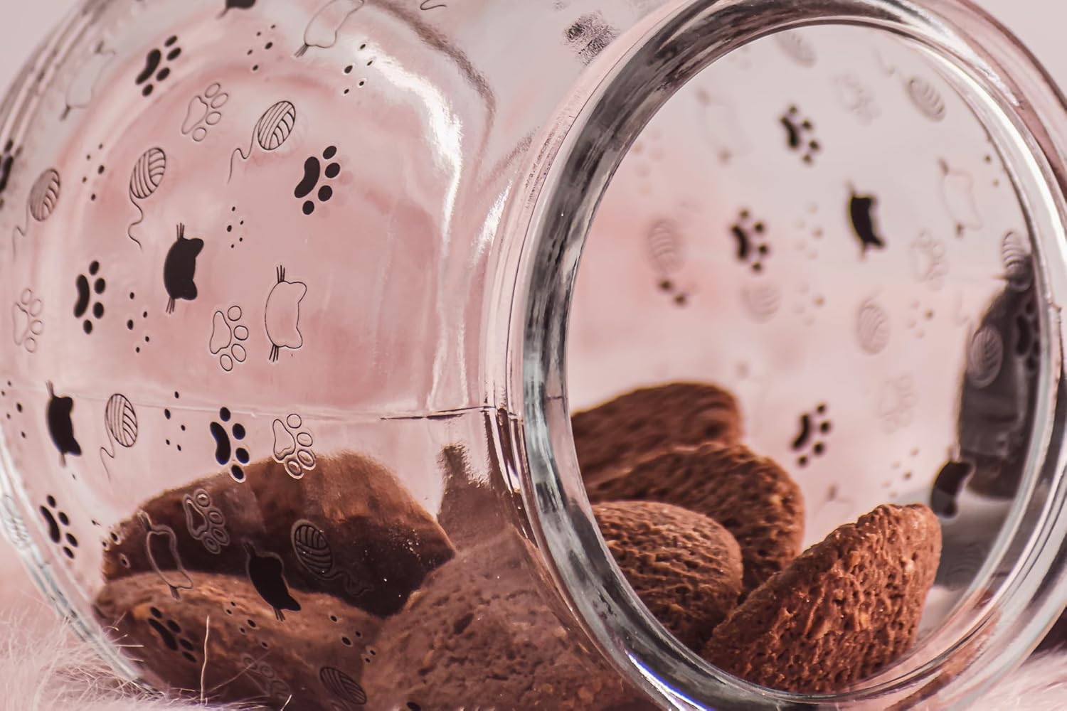 10 Strawberry Street Cat Ears Pet Treat Canister, Black - Happypetzone.online - Image 4