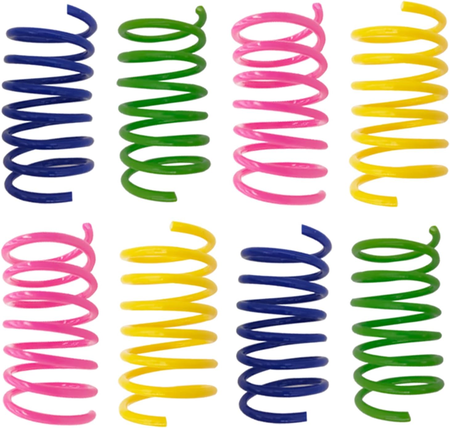 Cat Toys for Indoor Cats, 30 Pack Interactive Cat Spring Toys, Durable Colorful Plastic Spiral Springs for Kitten Hunt, Swat and Bite, Bulk Cat Toys - Happypetzone.online - Image 8