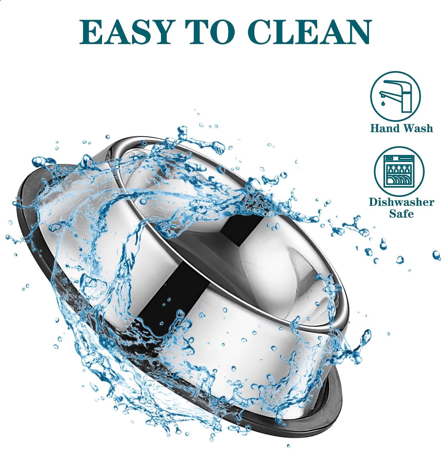 3Packs Cat-Bowls Cat Food Bowl - 4.5 Inch Non-Slip Stainless Steel Small Cat Wet Food Bowl 7 Oz Pet Feeding Bowl Whisker Fatigue Relief Cat Water Bowl for Kitten Puppy Small Dog - Happypetzone.online - Image 5