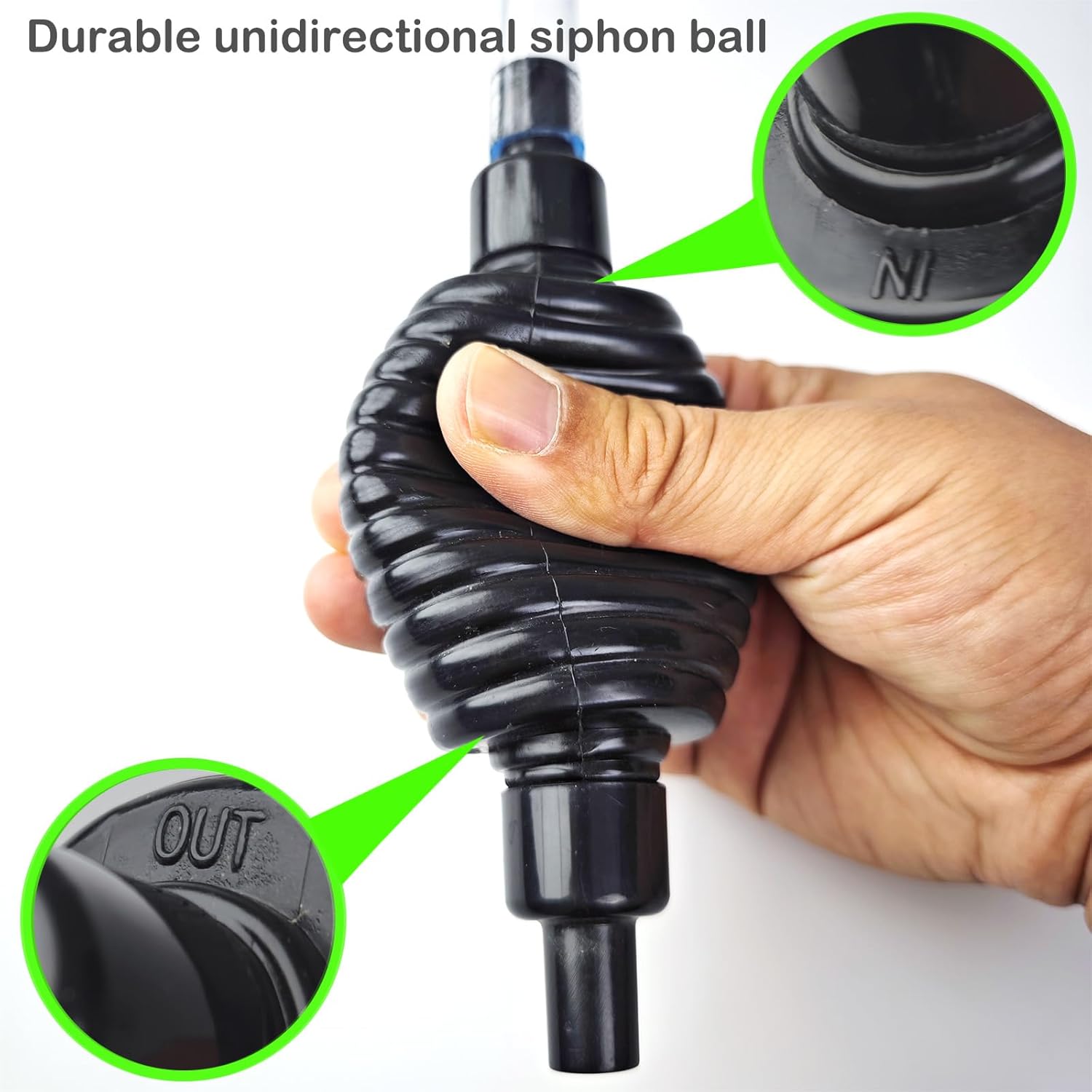 4.3ft Fish Tank Cleaner Aquarium Siphon Gravel Vacuum for Aquarium Fish Tank Changing Water Cleaning Gravel and & Sand - Happypetzone.online - Image 4