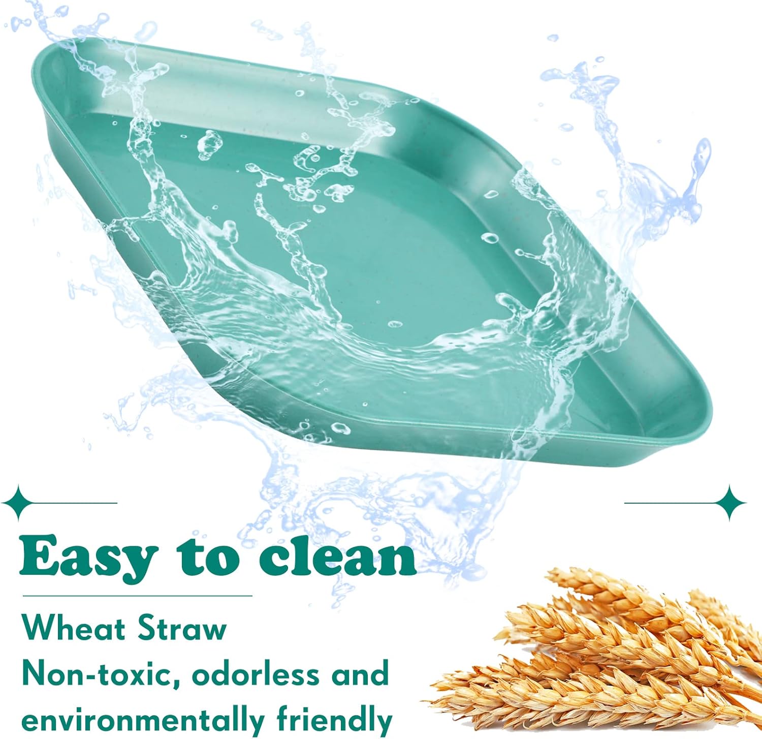 Gerrii 12 Pieces Beard Fatigue Relief Cat Bowl 6 Inch Shallow Cat Food Dish Square Wet Feeding Bowl Wide and Small Plate for Kitten and Short Legged Kitten Wheat Straw(Classic) - Happypetzone.online - Image 4