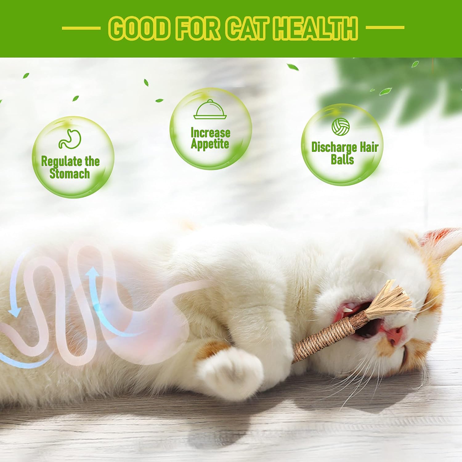 BAWAN Catnip Toys‖ Silvervine for Cats: Cute Cat & Kitten Toys for Indoor Cats Interactive‖ Cat & Kitten Teething Chew Toys for Aggressive Chewers‖ Silvervine Sticks Cat Dental Toy (1PCS) - Happypetzone.online - Image 3