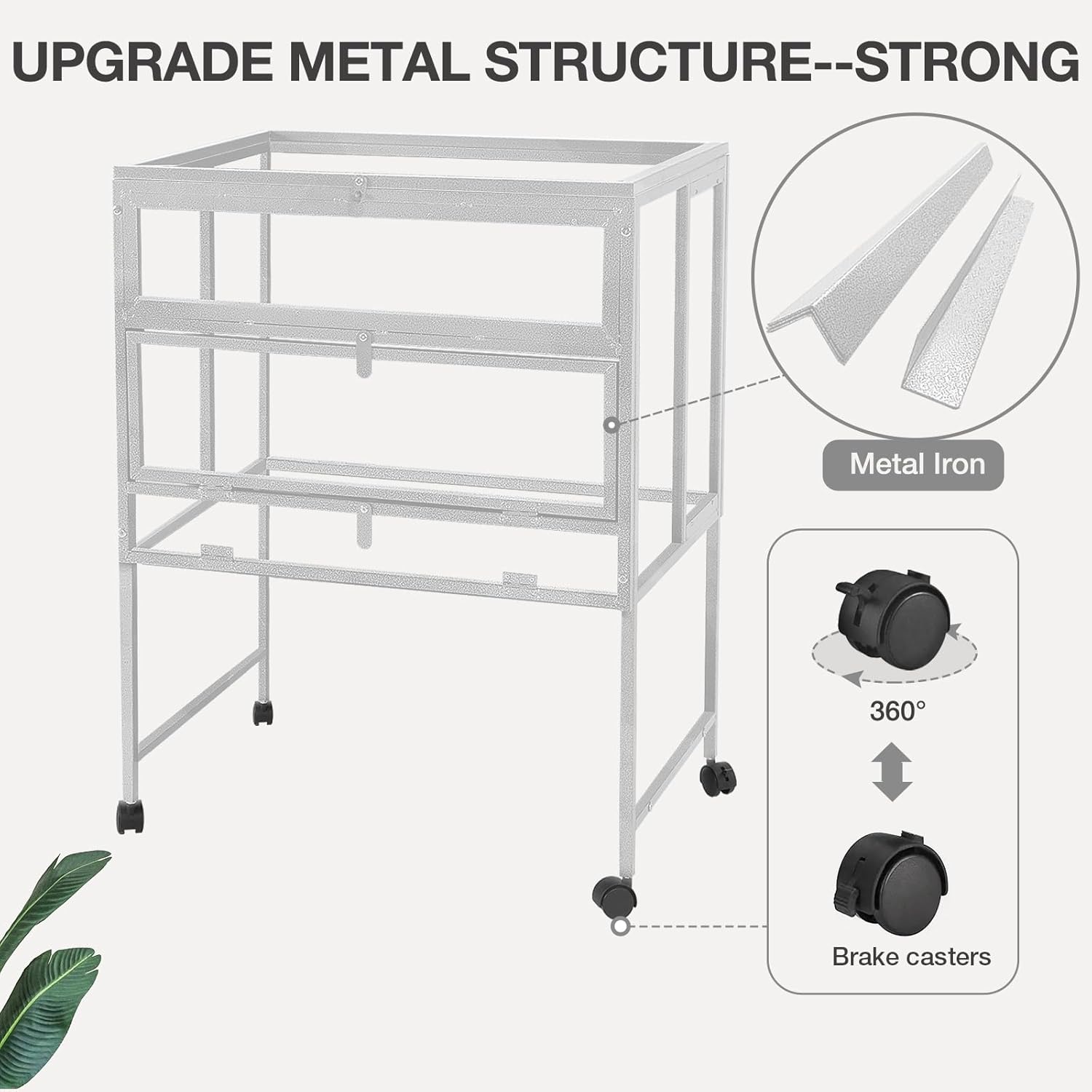 Guinea Pig Cage, Moveable Metal Frame Hamster Cage Anti-Chewing with Aluminium Alloy Edge, Hideouts, Ramps, Seesaws Chewing Toy, Deeper Pull-Out Leakproof Tray for Indoor Outdoor(White) - Happypetzone.online - Image 2